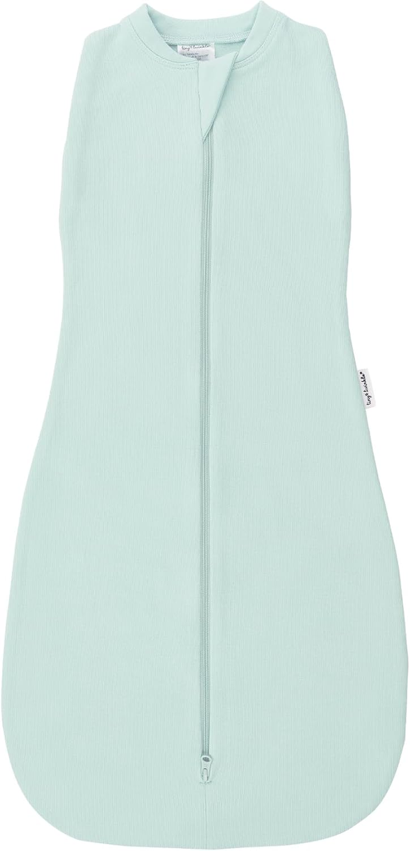 Tiny Twinkle Sleeping Bag - 1.0 TOG, 95% Cotton & 5% Elastane, Super Soft Microfleece Wearable Blanket with Swaddle Transition (Sage) image number 2