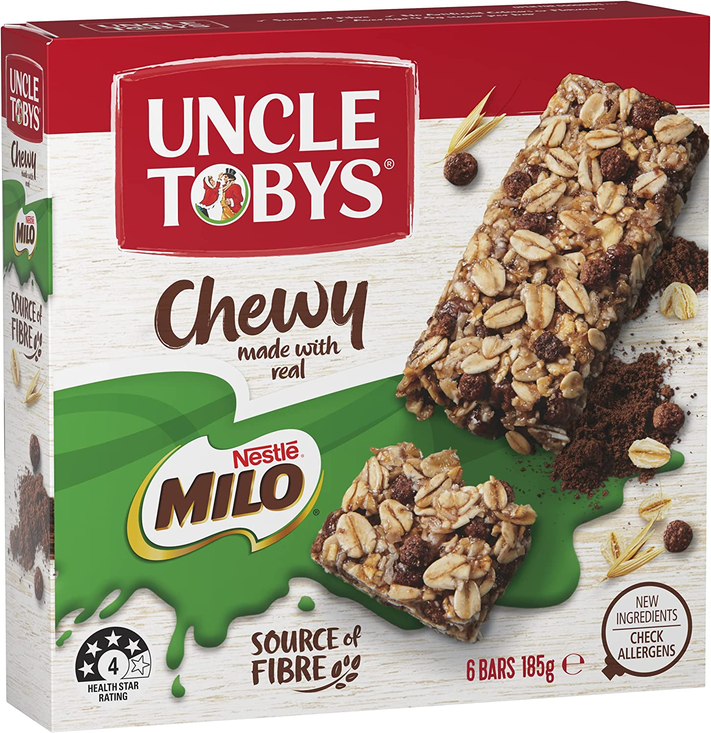 UNCLE TOBYS Chewy MILO Muesli Bar 10X6 Pack image number 1