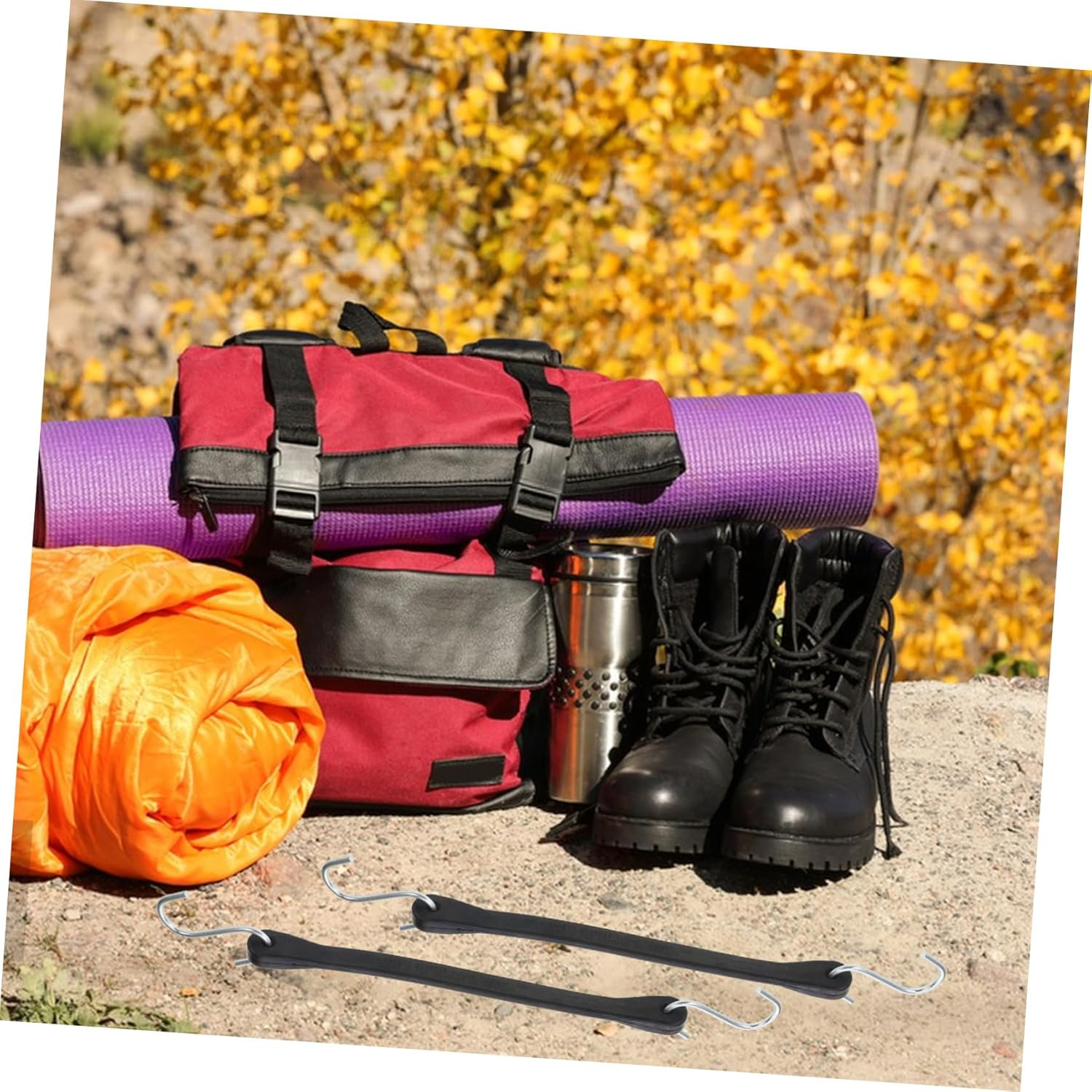 Veemoon 10Pcs Rubber Straps Elastic Band Luggage Fixing Belt Suitcase Hook Straps Luggage Supplies image number 6