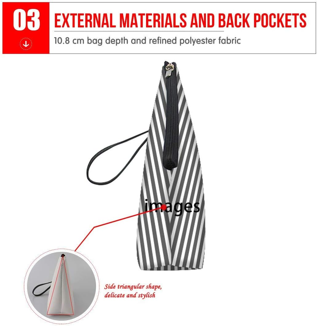 Mumeson Boston Bulldog and Flower Print Women Leather Trapezoid Toiletry Bag,Pink - Cat,Blue image number 3