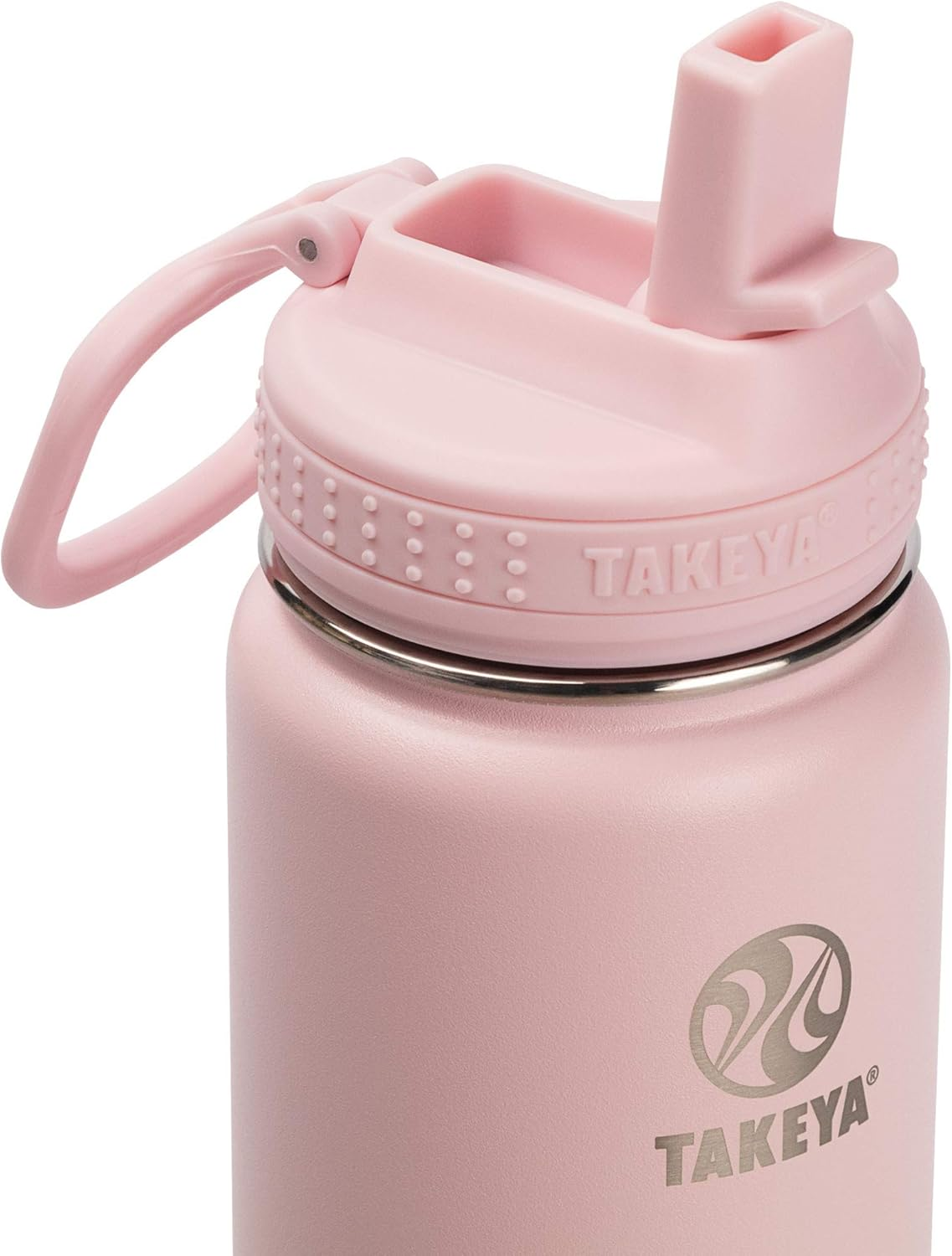 Takeya Actives Replacement Straw Lid for Insulated Water Bottle, Wide Mouth, Blush - Multi image number 3