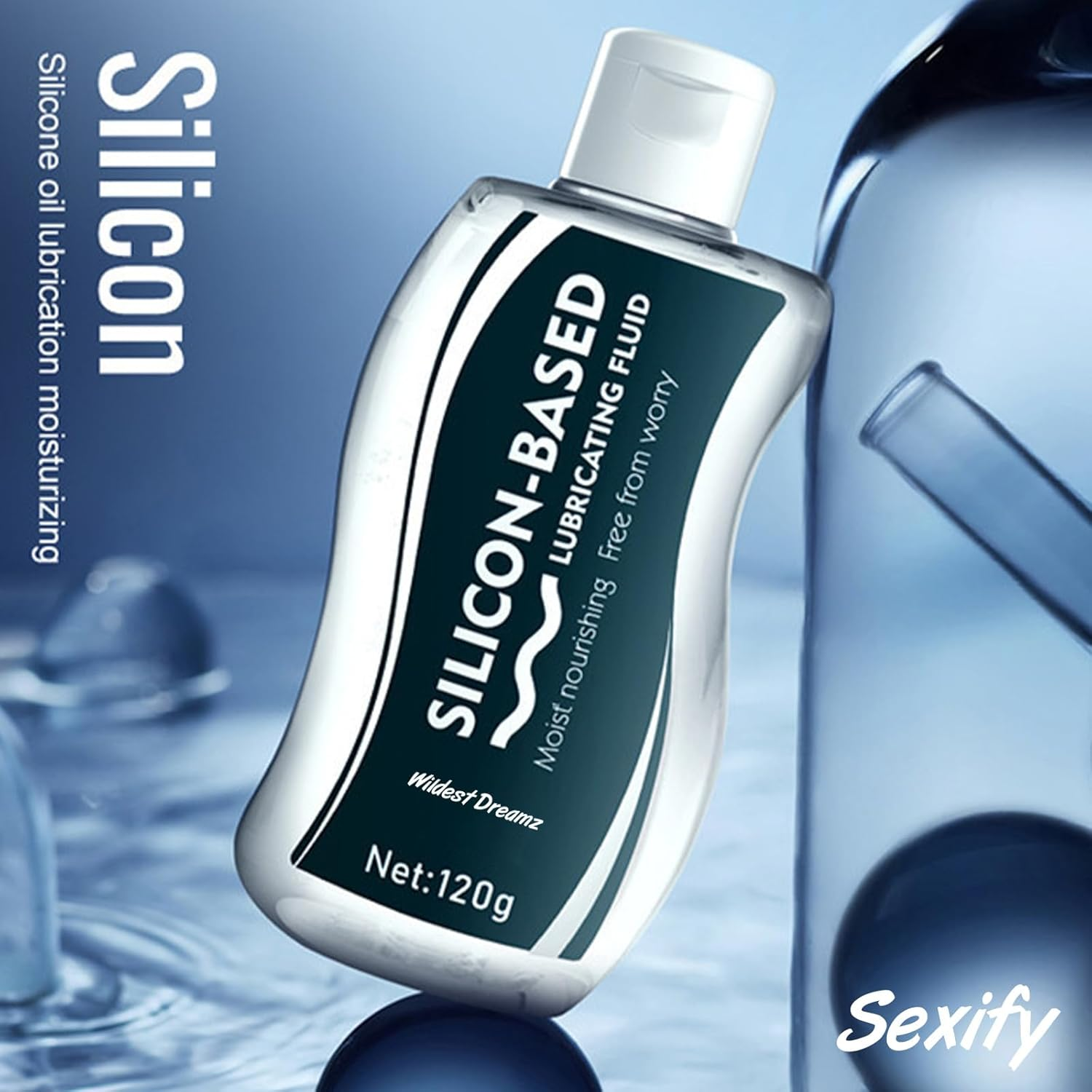 Personal Lubricant Silicone Based for Men, Women and Couples Body Safe Long-Lasting, Water-Resistant Adult Anal Waterproof Sex Lube image number 5