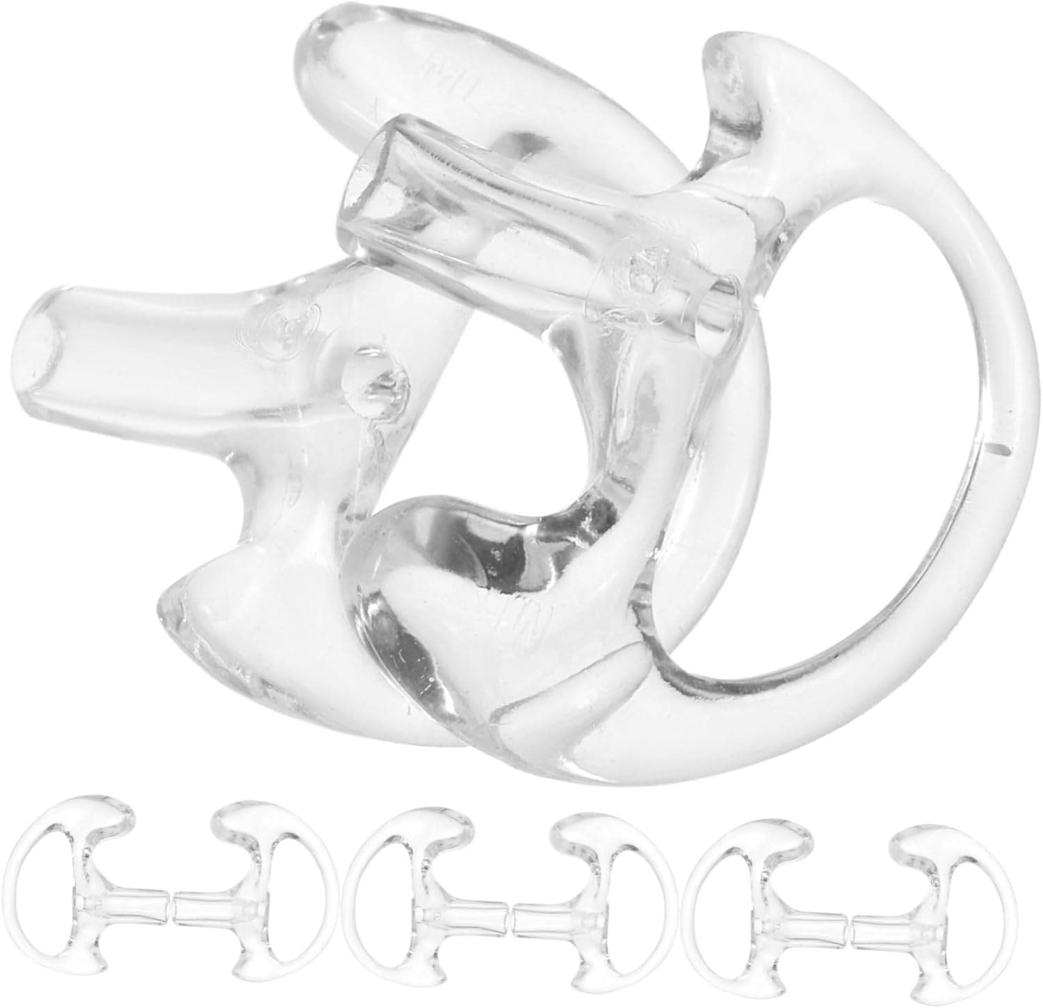 HOMSFOU 5 Pairs Accessories Replacement Replaceable Ear Mold Reusable Earpiece Insert Silicone Earpiece Ear Inserts Small Ear Supply image number 4