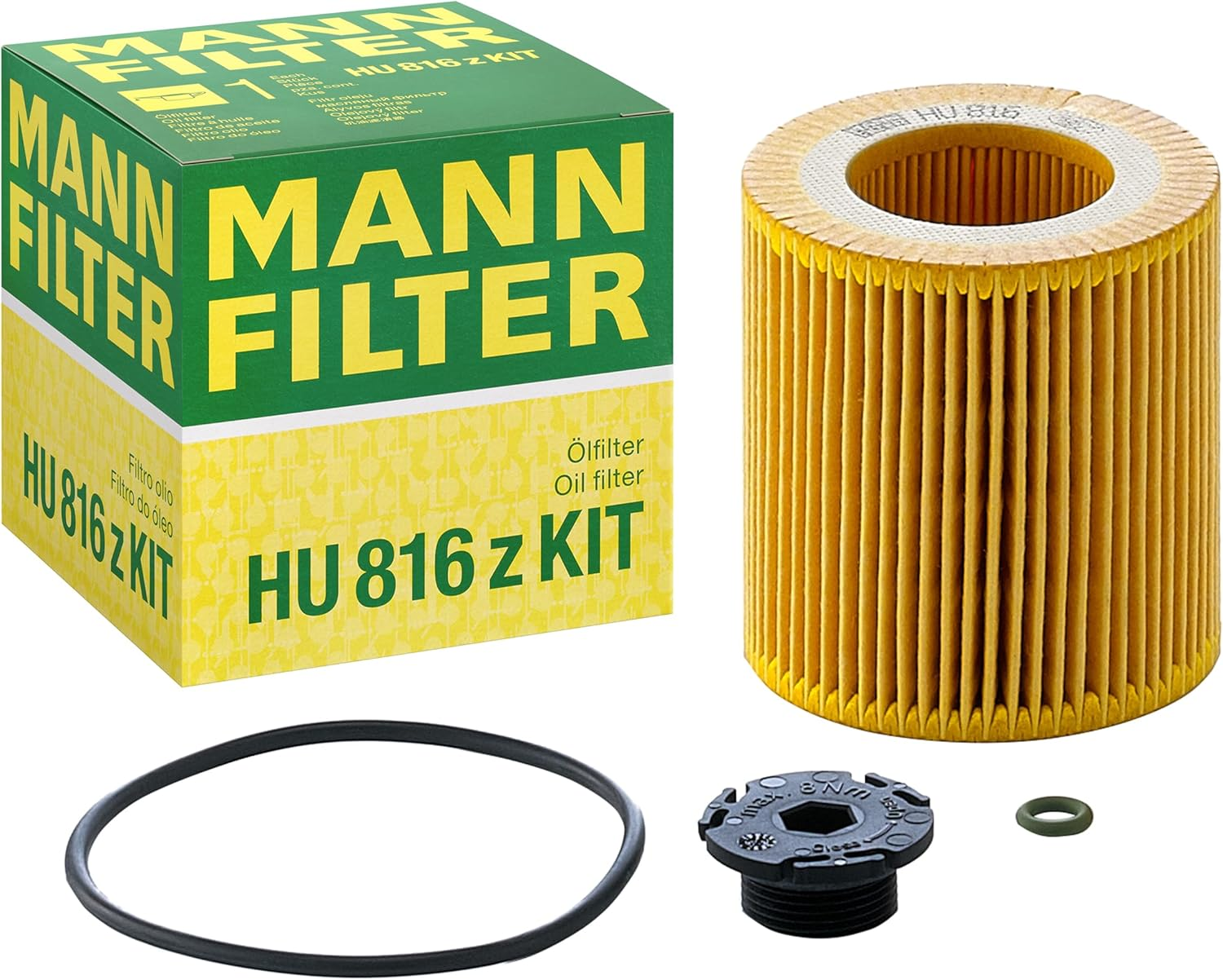 MANN-FILTER HU 816 Z KIT Oil Filter - Cartridge image number 3