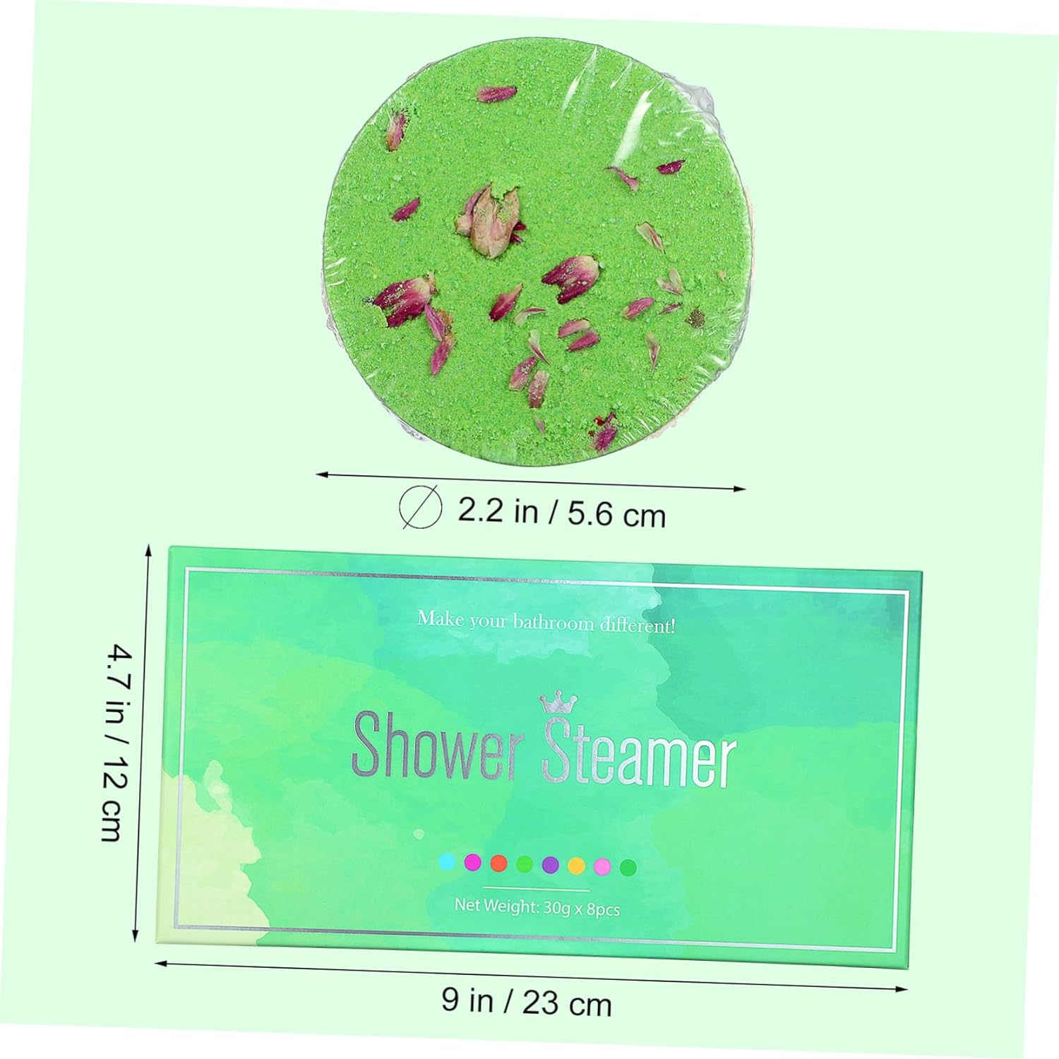 OHPHCALL Aromatherapy Shower Tablets Set of 8 30G Essential Oil Bath Tablets for Mood Relief Natural Scented Shower Steamers for Women Relaxation Spa and Home Use image number 6