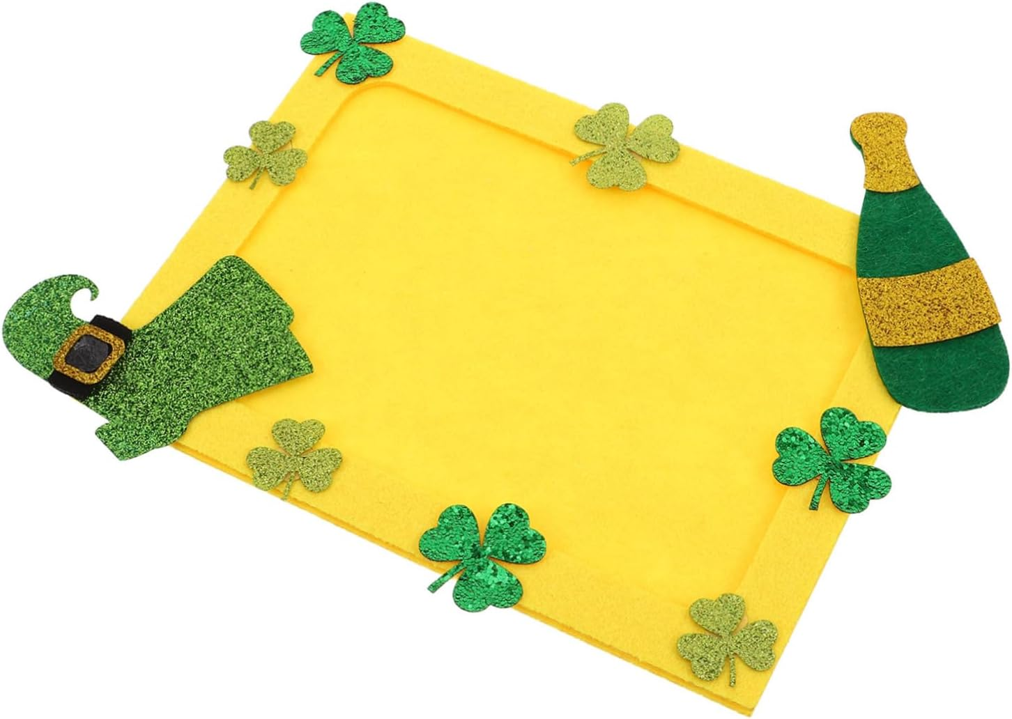 Yardwe St Patrick'S Day Shamrock Ornament Photo Frame Diy Craft Picture Holder Irish Theme Decorative Frame image number 5