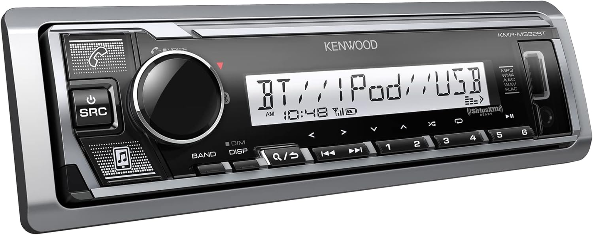 Kenwood KMR-M328BT Marine Digital Media Receiver with Alexa and Built in Bluetooth (Does NOT Play Cd'S)