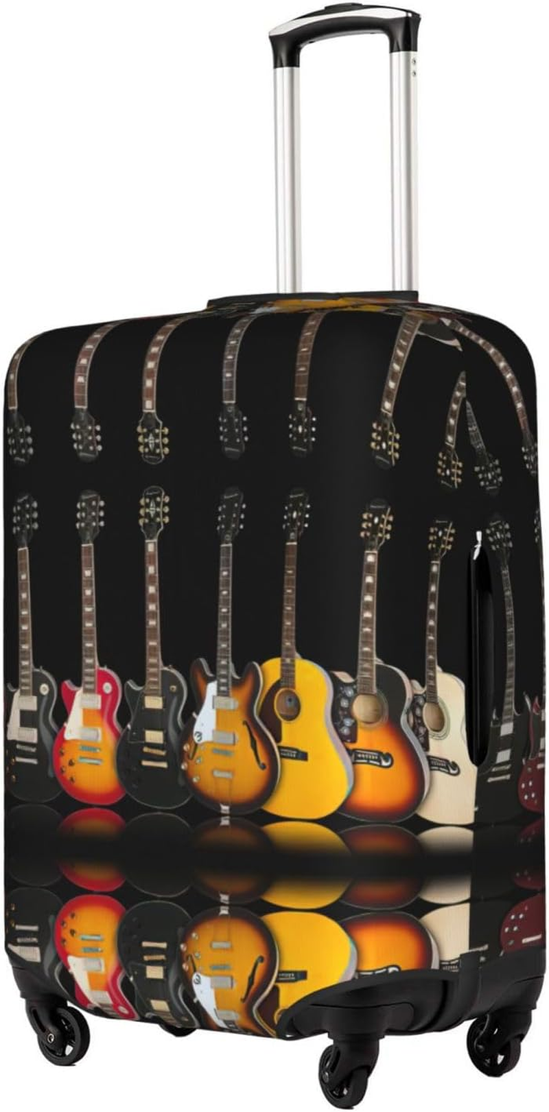 Odddot Electric Guitar Print Travel Luggage Cover,Suitcase Protector Cover, Washable Baggage Covers,For 18-32 Inch Luggage, Electric Guitar, Large image number 4