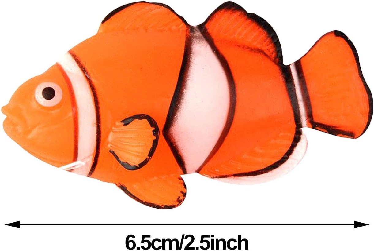Silicone Fake Fish - Silicone Fake Fish for Fish Bowl,Artificial Fish for Fish Tank Ornament, Decoration for Aquarium Fish Tank (Color : 3) image number 3