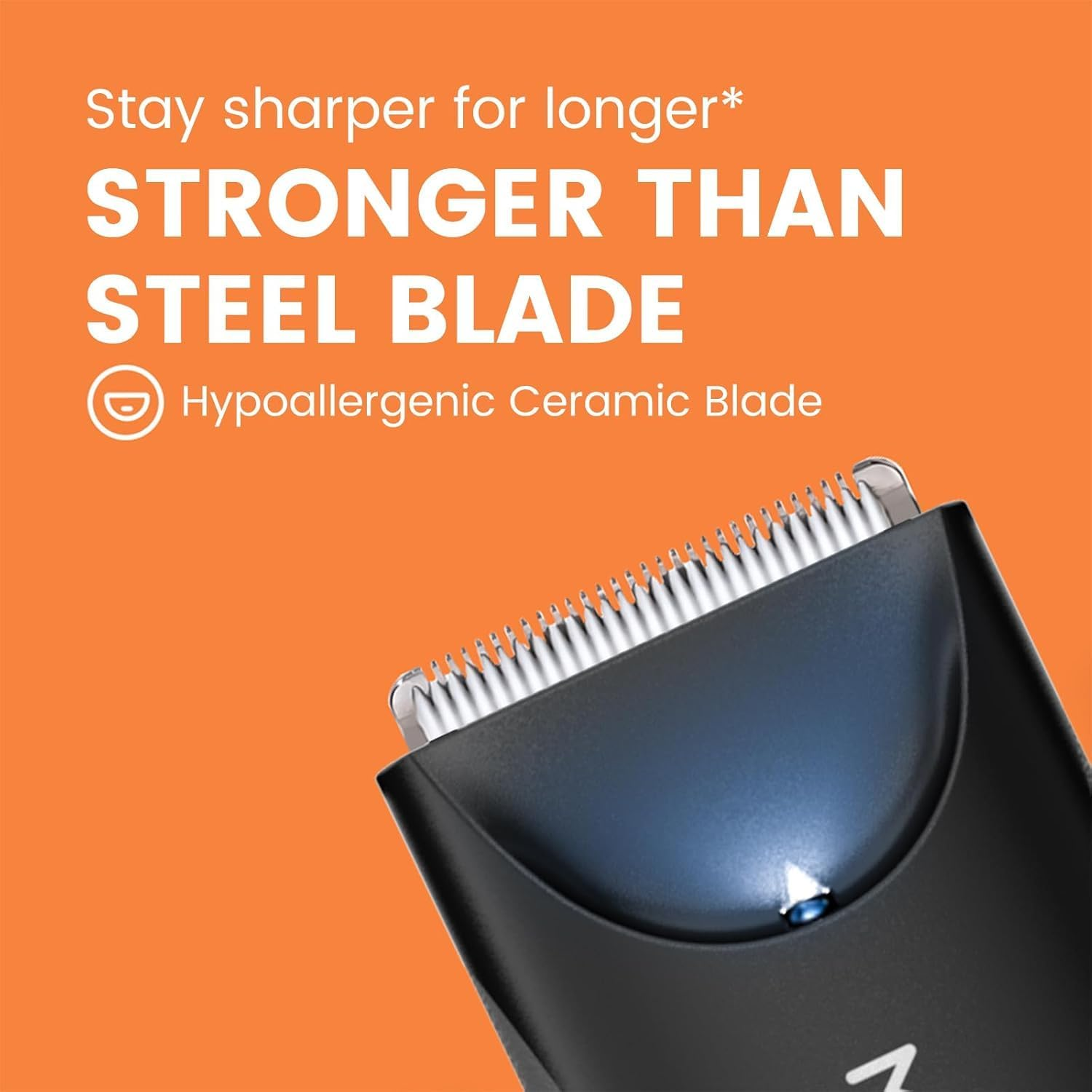 MANSPOT Manscape Body Hair Trimmer for Men, Dual-Sided Waterproof Wet/Dry Pubic Hair Trimmer, Foil Shaver, Integrated Ceramic Blade Head, 90 Minutes Shaving image number 5