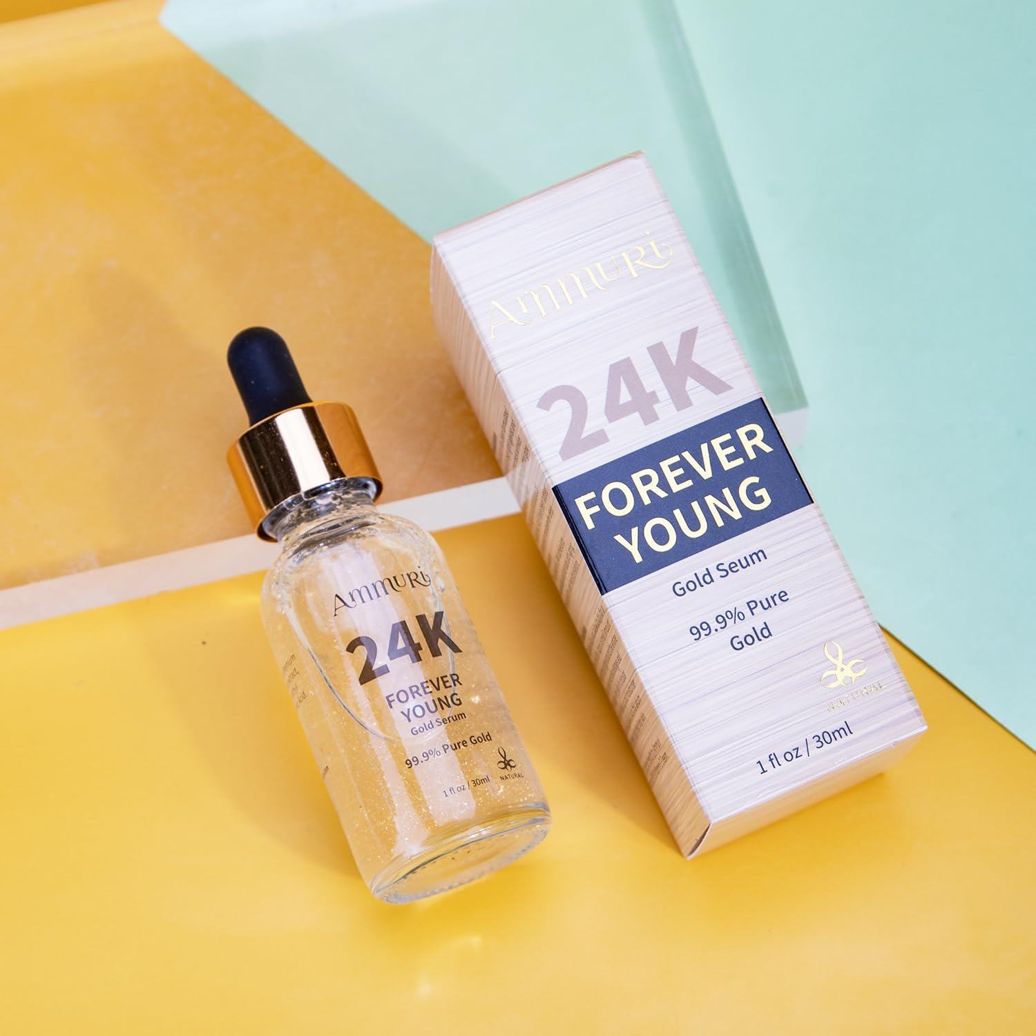FOREVER YOUNG 24K Gold Serum for anti Wrinkle & Anti-Ageing with Vitamin C with Sodium Hyaluronate 24K Gold image number 1