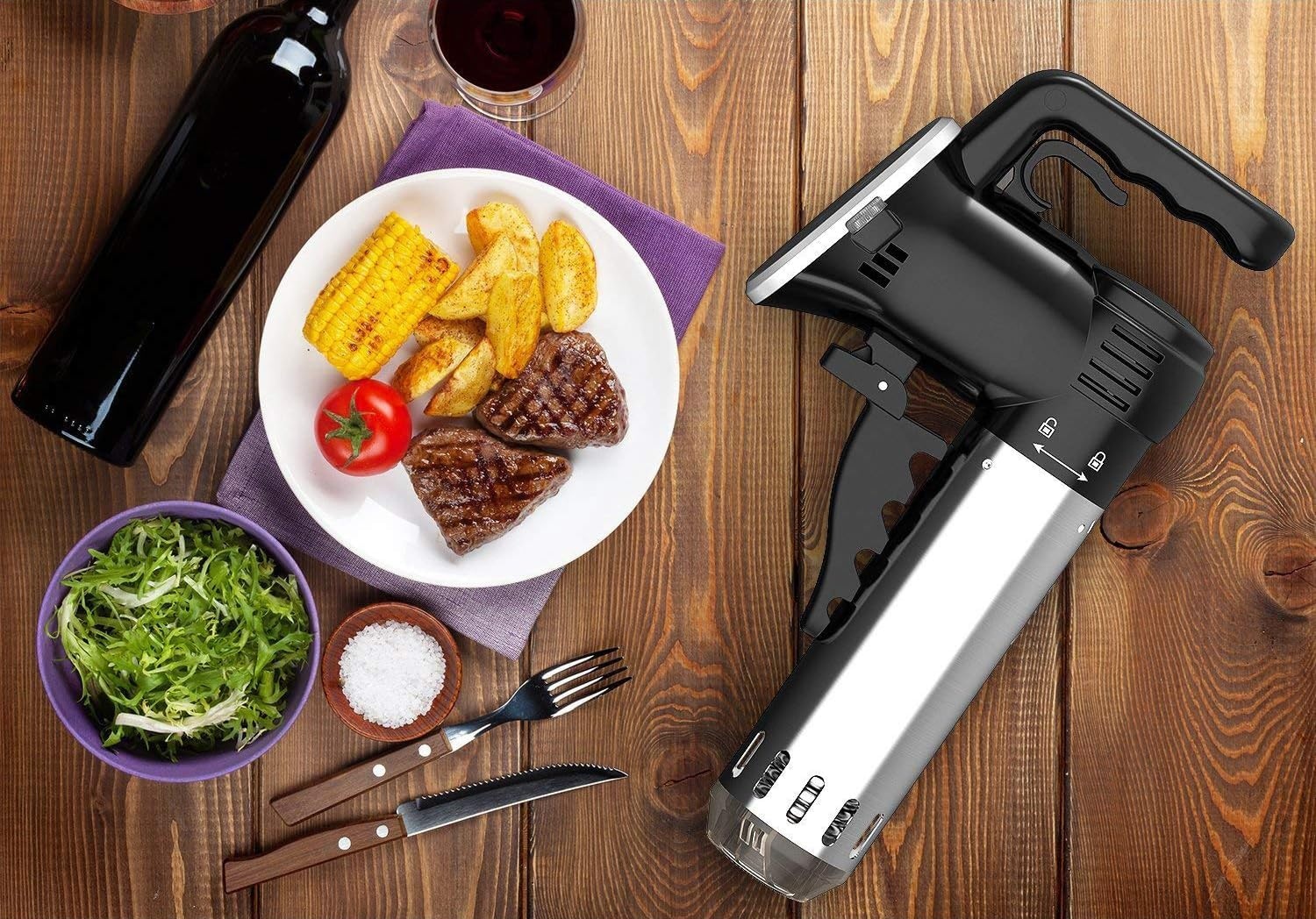 Wancle Sous Vide Precision Cooking Pot Immersion Circulator (Black) image number 1