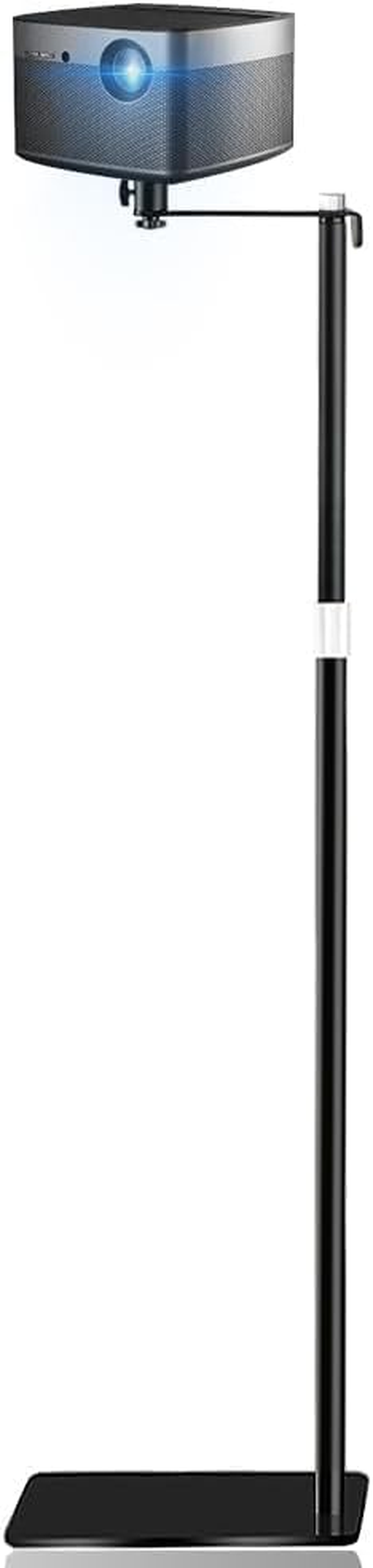 2-Be-Best Projector Mount Stand Upgraded Large Ball Head Projector Floor Stand Adjustable Height 36-63In / 92-162Cm Universal Projector Stand for Bed Sofa Compatible with HAPPRUN Anker XGIMI White