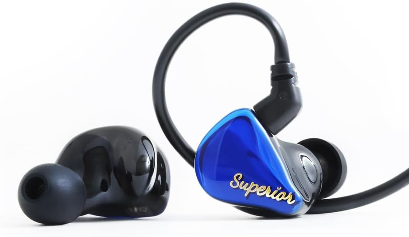 QDC Superior Azure Blue (QDC-SUPERIOR-BL) Earbuds with Single Full Range Dynamic Driver (0.4 Inch (10 Mm) Single Magnetic Circuit & Dual Cavity Structure, Uses Iem2Pin Connector, High Resolution image number 4