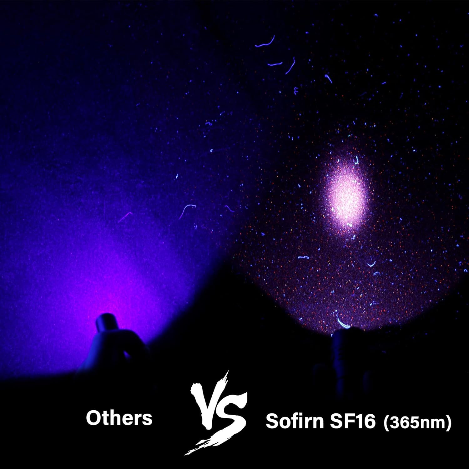 365Nm UV Torch Black Light, Sofirn SF16 Rechargeable Powerful LED Blacklight Flashlight for Detecting Pet Dog Urine, Unveil Invisible Stains, High Definition Pure Ultraviolet image number 6