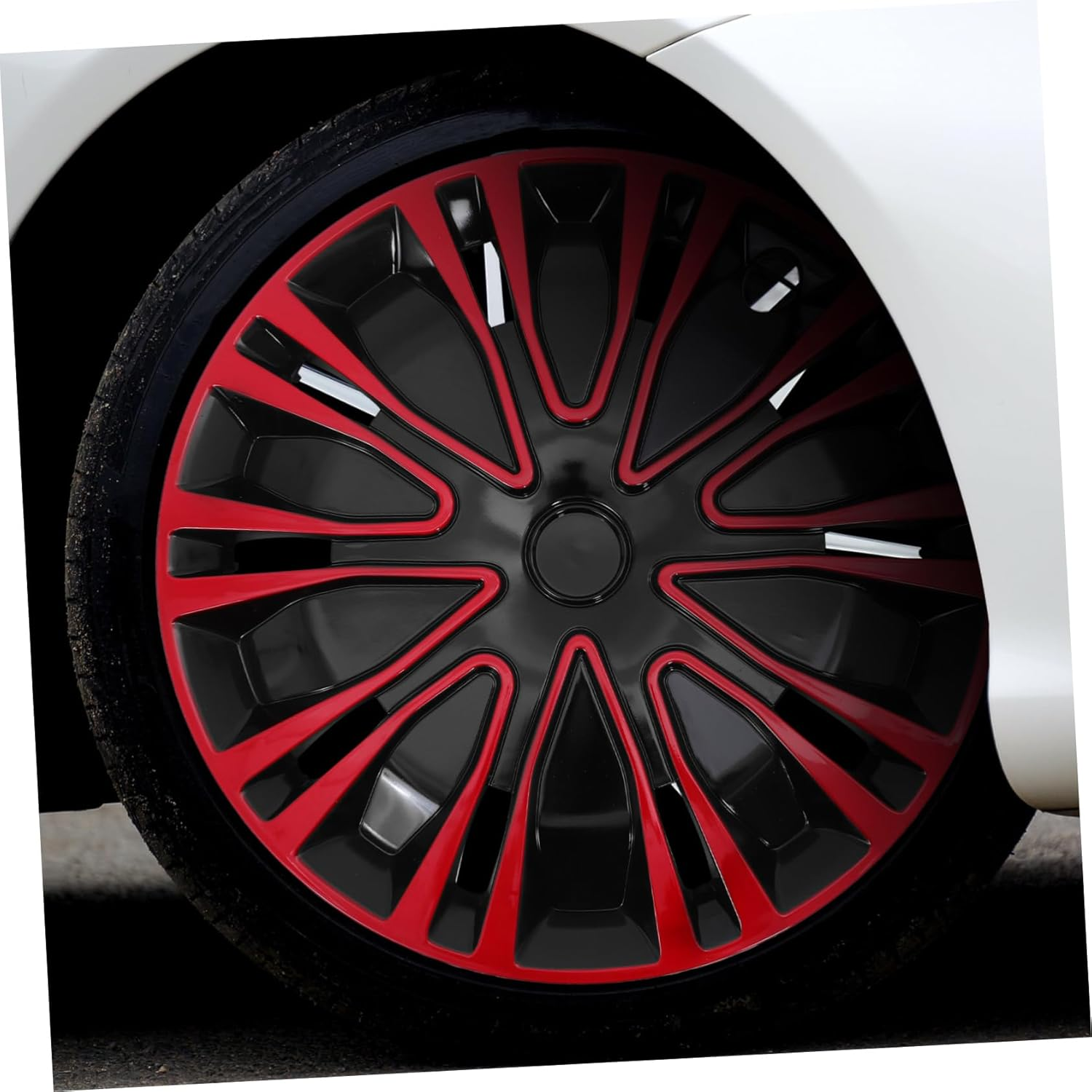 GARVALON 14-Inch Universal Car Wheel Hub Caps Two-Tone Decorative Automotive Hub Covers Replacement for Vehicle Tires and Rims Accessories image number 2