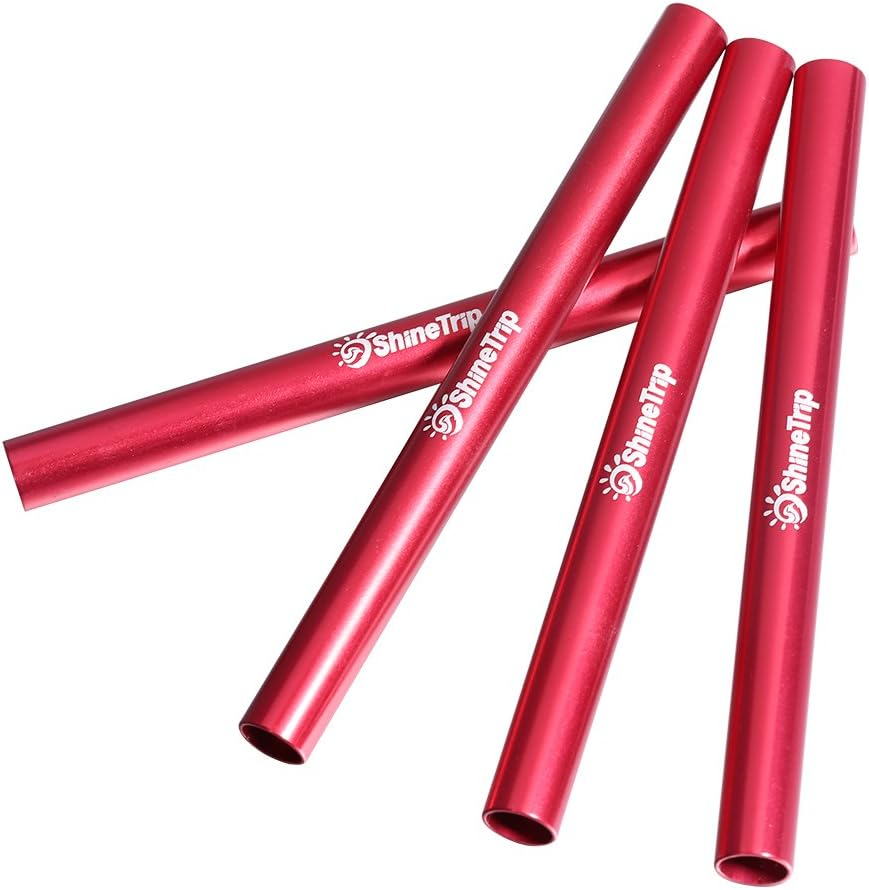 Tent Pole Repair Kit, 4Pcs Aluminium Alloy Tent Pole Repair Tube Tool Camping Accessories High Strength and Corrosion Resistance for Diameter 7.9-8.5Mm(4Pcs) image number 5