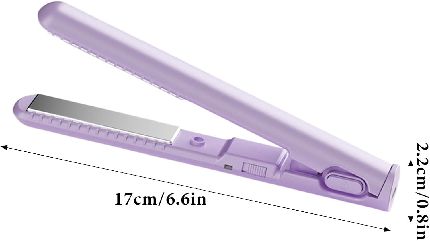 Travel Hair Straightener | Portable Hair Straightener, Cordless Curling Iron,Usb Charging 2-In-1 Curling Wand & Flat Iron, Fast Heating Hair Styling Tool for Short and Long Hair image number 5