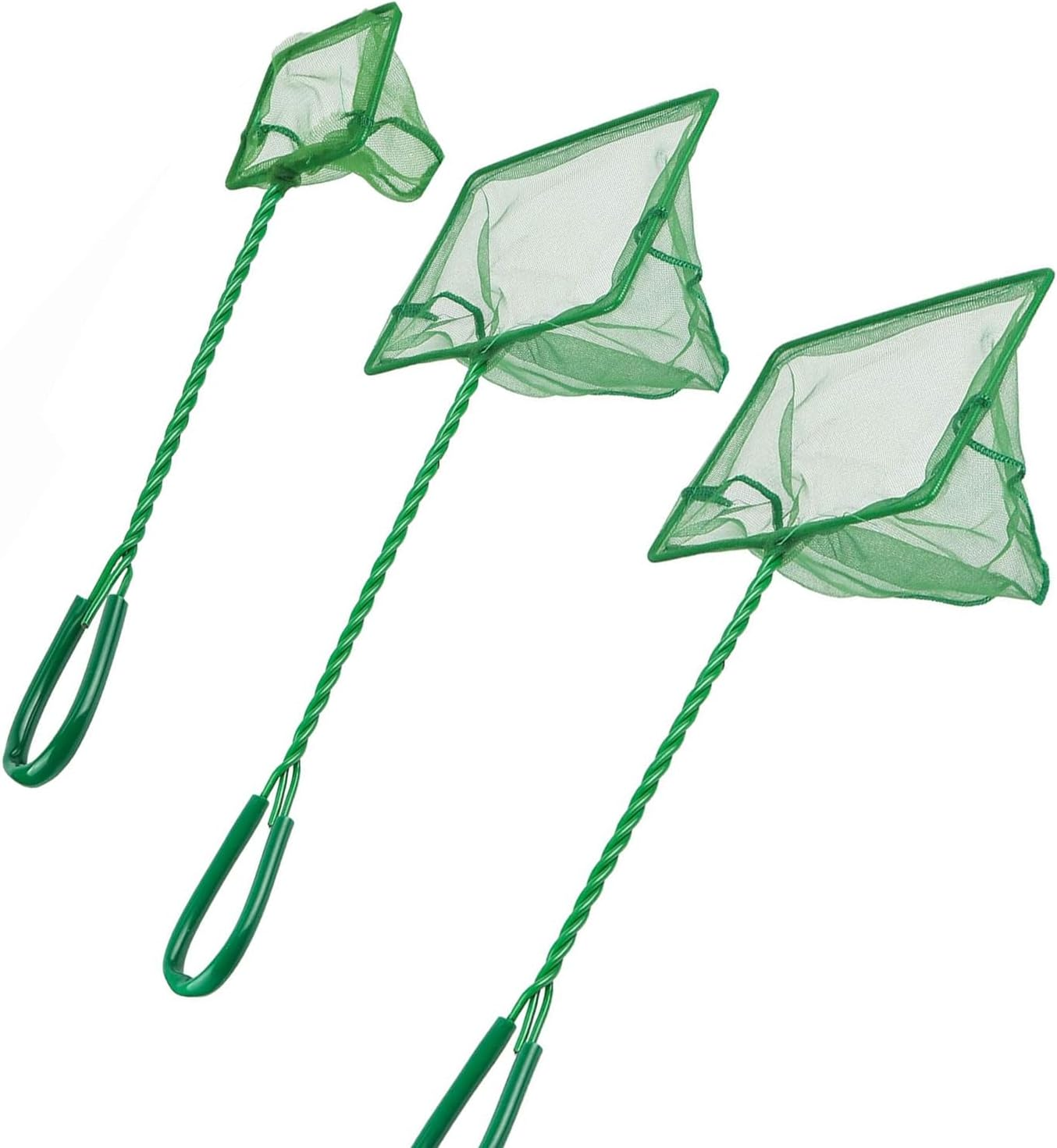 3-Piece Aquarium Fish Net Set - Soft Nylon Mesh, Lightweight Durable Design, Various Sizes - Ideal for Fish Tank Cleaning and Small Fish, Compatible with Delicate Aquatic Pets - Brand Unron image number 3