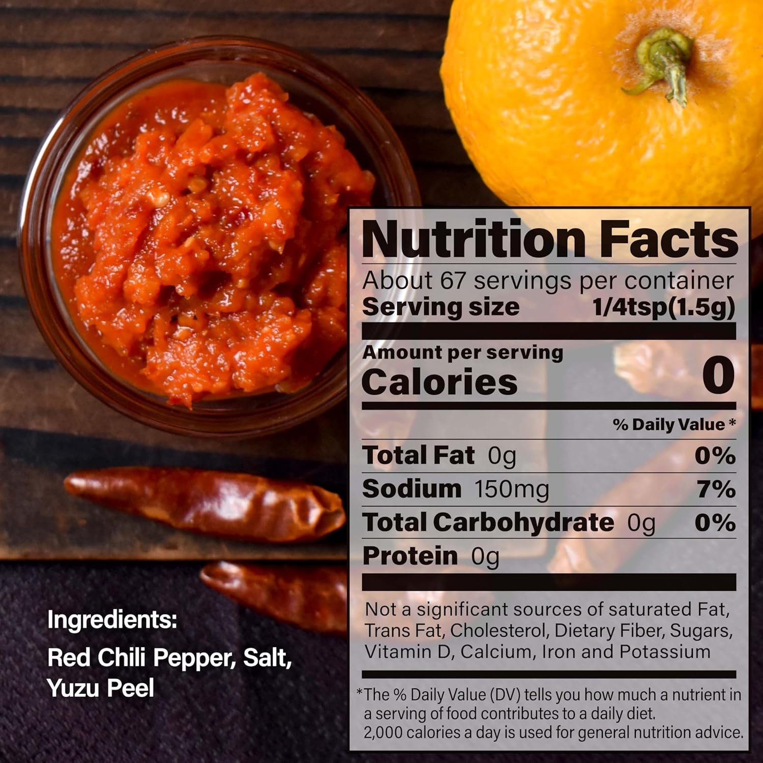 YAMASAN KYOTO UJI Yuzu Kosho Red Pepper Spicy Paste, Japanese Extremely Hot & Umami Seasoning, Vegan, Gluten-Free, No Additives, Made in Japan 100G(3.52Oz) image number 6