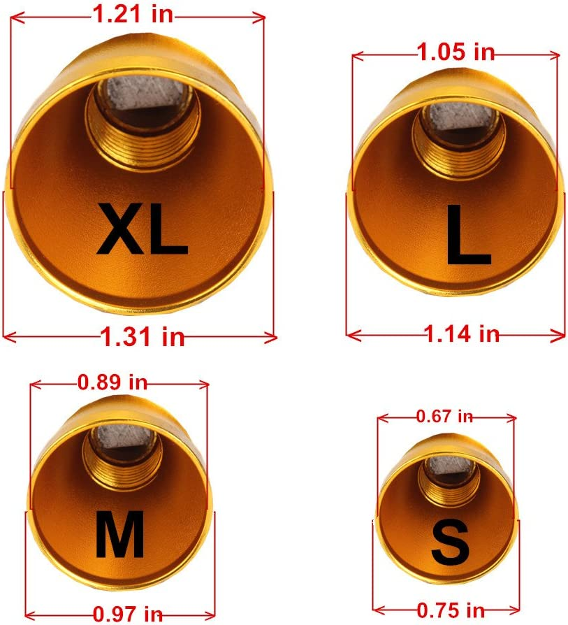 Dewhel Universal Aluminum Turbo Sound Exhaust Muffler Pipe Whistle Car Blow off Valve BOV Tip Simulator Whistler Size XL Silver