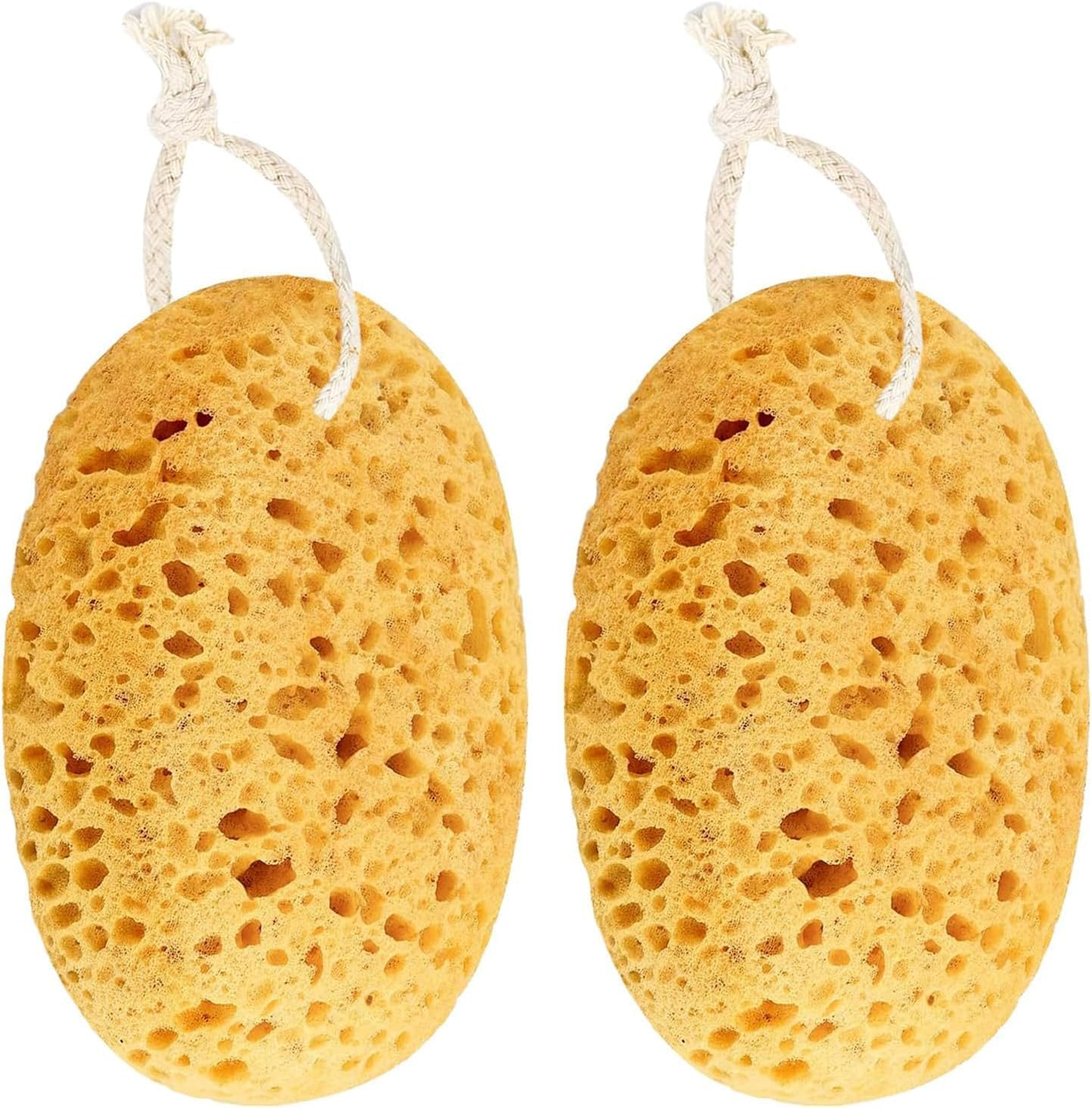 Body Bath Sponge for Adults, 2Pcs Large Shower Sponge for Women Men, Soft Honeycomb Natural Spon-Ge, Exfoliating Deep Cleaning Bathroom Bathing Body Sponges for Sensitive Skin image number 4