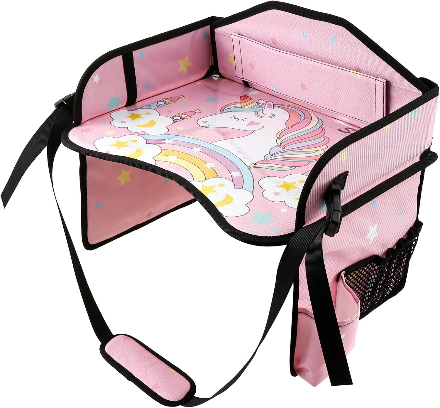 Enduring Car Seat Tray Portable Kid Travel Table Multifunctional Car Seat Tray Table for Children Road Trip Activity Kids Travel(Style2)