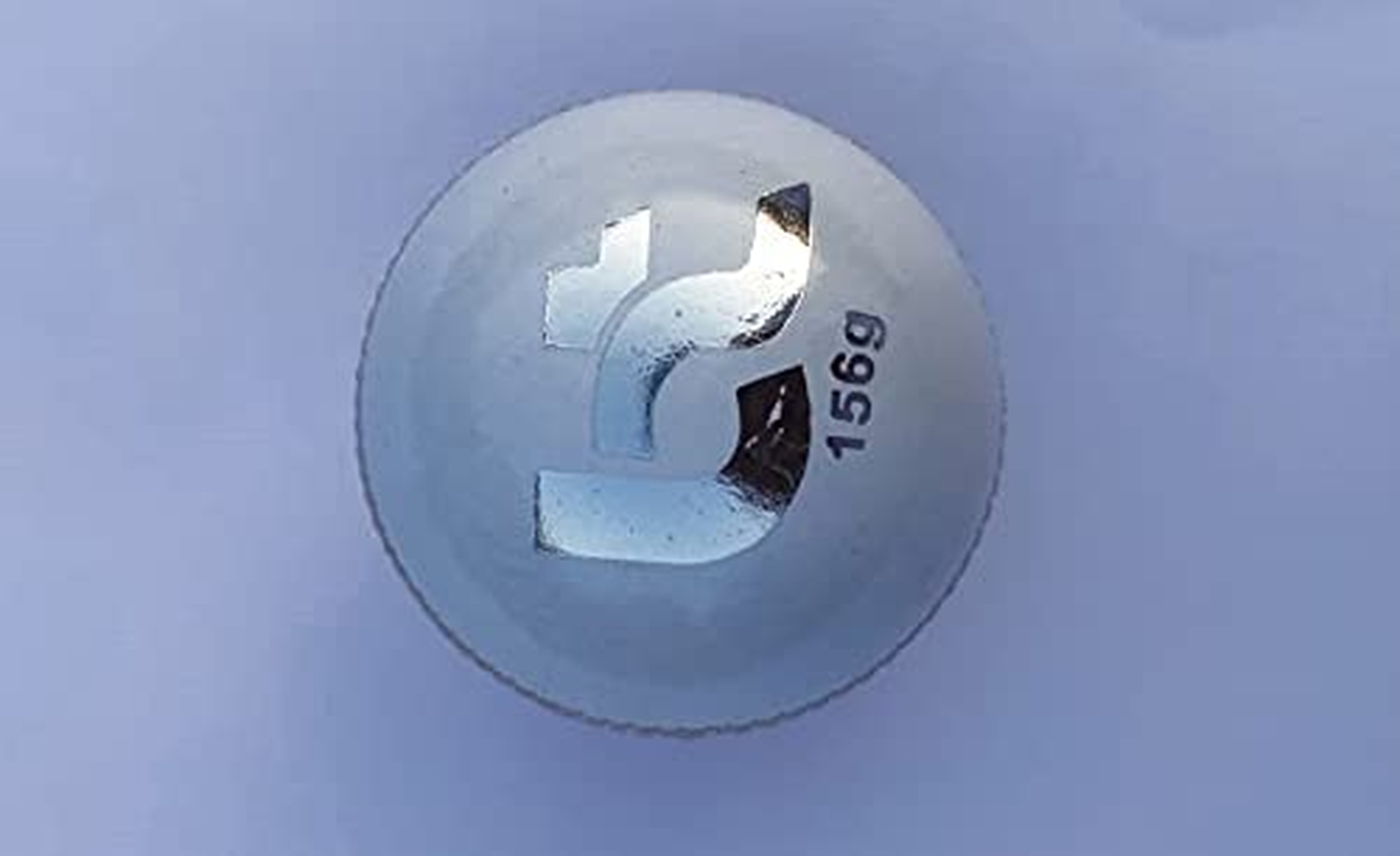 Cricket Ball White/Red 156G Cricket Balls 2Piece Balls Pack of 6 Balls Genuine Leather,Excellent Quality image number 3