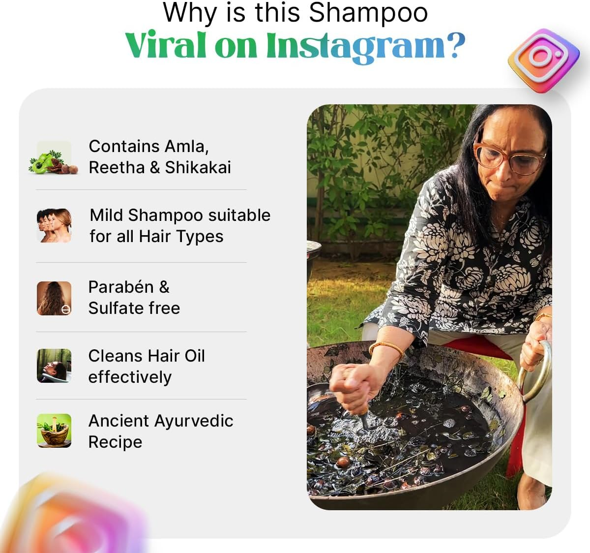 NIDHI&rsquo;S GRANDMAA SECRET Curry Leaf and Hibiscus Shampoo for Hair Fall Control - 200Ml (3 Bottles Pack) image number 1