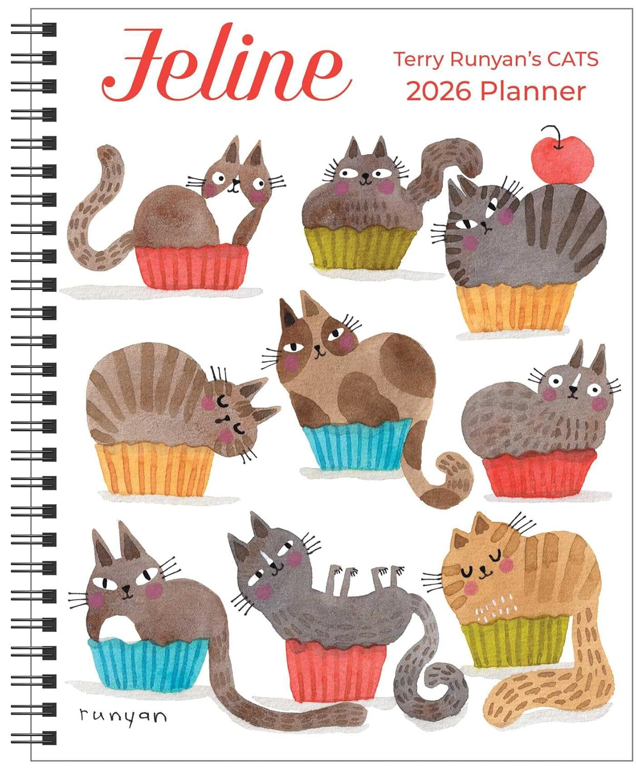 Feline 12-Month 2026 Monthly/Weekly Planner Calendar: Terry Runyan'S Cats image number 5
