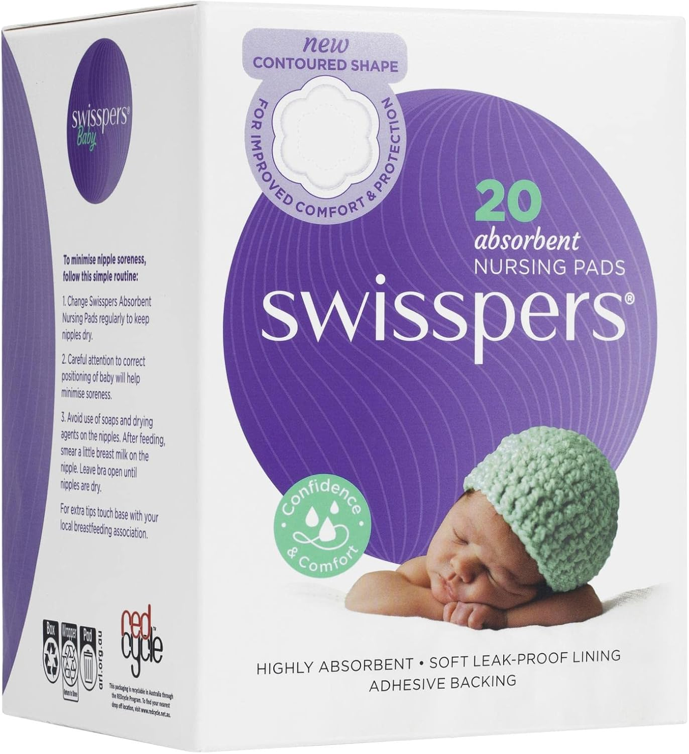 Swisspers Baby Regular Absorbent Nursing 20 Pads image number 4