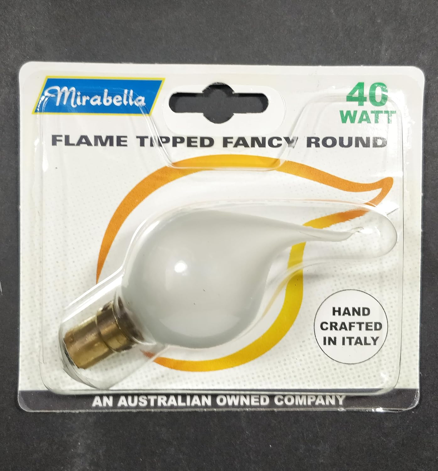 12 X 40W Flame Tip Light Globe Bulbs B15 Small Bayonet Pearl Frosted Incandescent image number 1