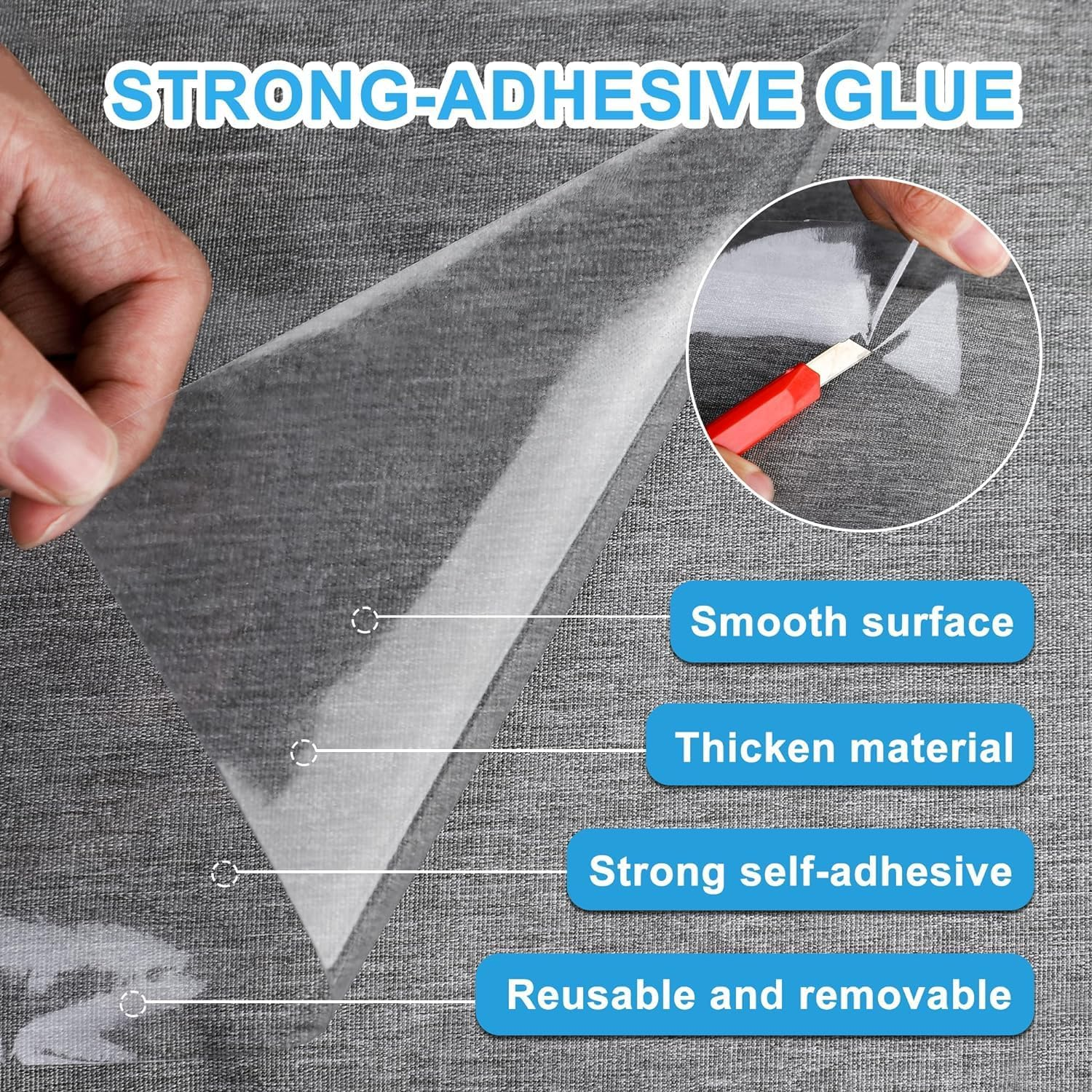 Scratch Protection Sofa Cat Scratch Protection anti Scratch Film for Cats Fit Couch Door Wall Corner Transparent & Waterproof with Scratch (30 X 500 Cm)