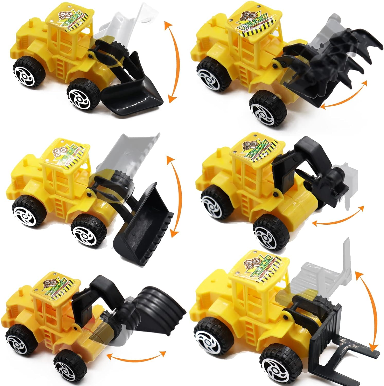 18 PCS Construction Cake Toppers Vehicles Cake Decoration Set Excavator Tower Crane Cupcake Topper Traffic and Road Sign Decor Happy Birthday Party Supplies Favors for Kids Boys