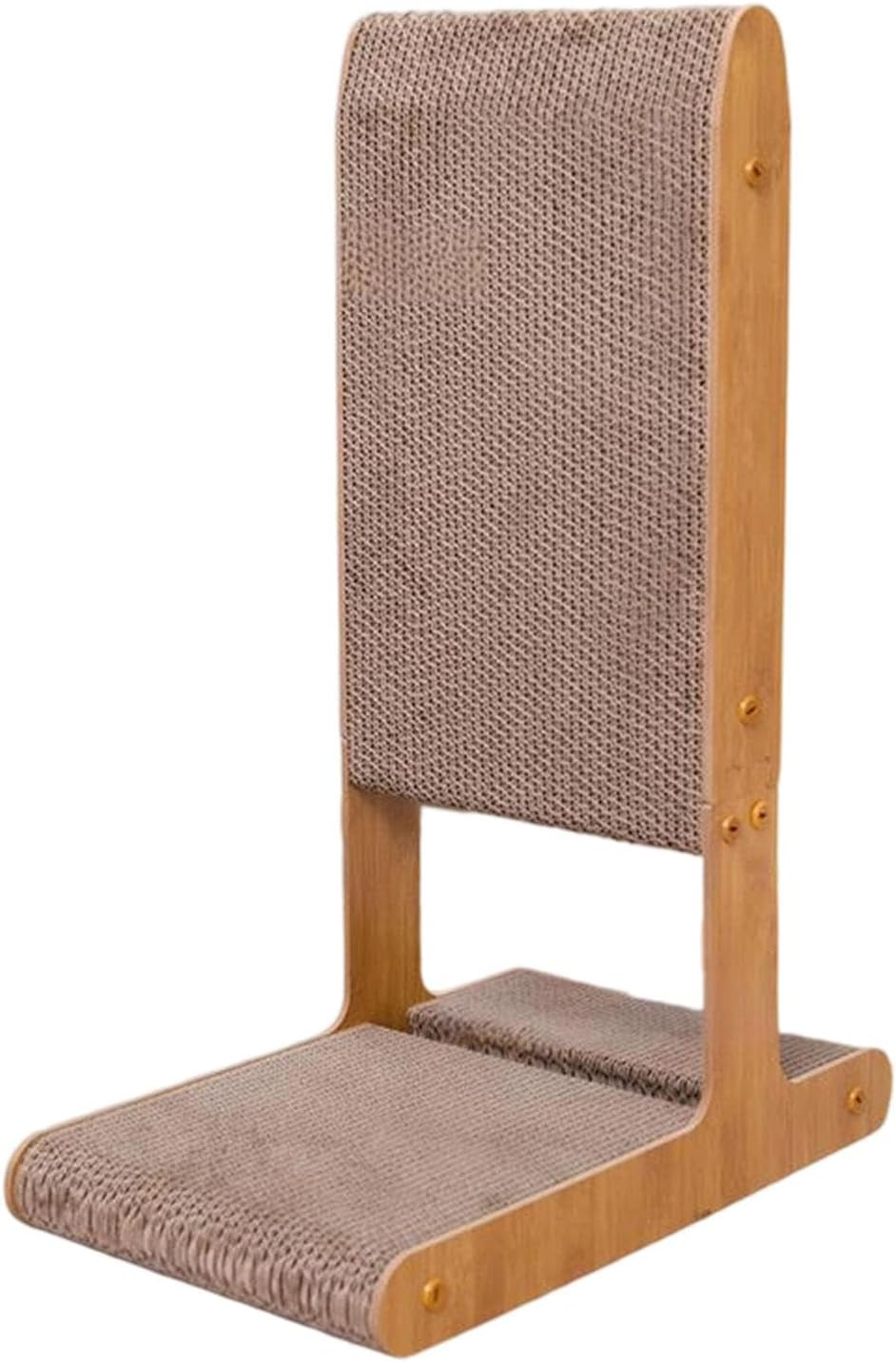 Yuksok T Shaped Cat Scratcher Pet Supplies, Rest and Play, with Bell Ball Toy for Indoor, Cat Scratching Board Furniture Protector, Style A - Style A image number 2