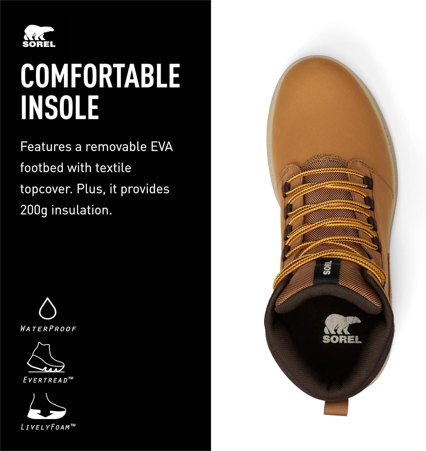 Sorel Mac Hill Lite plus Men'S Waterproof Hiking Boots image number 7