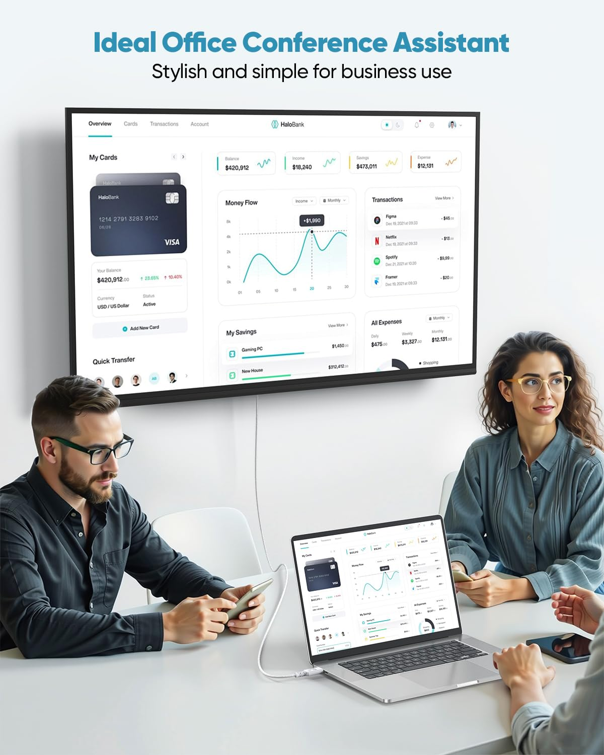 UVOOI 8K White HDMI Cable 6.6FT/2M, 48Gbps Ultra High Speed HDMI 2.1 Cable Earc Braided HDMI Cord with 8K@60Hz, 4K@120Hz, HDR10+, Dolby, 3D, HDCP2.3 for Laptop/Monitor/Hdtv/Soundbar/Blu-Ray/Ps5/Xbox image number 6