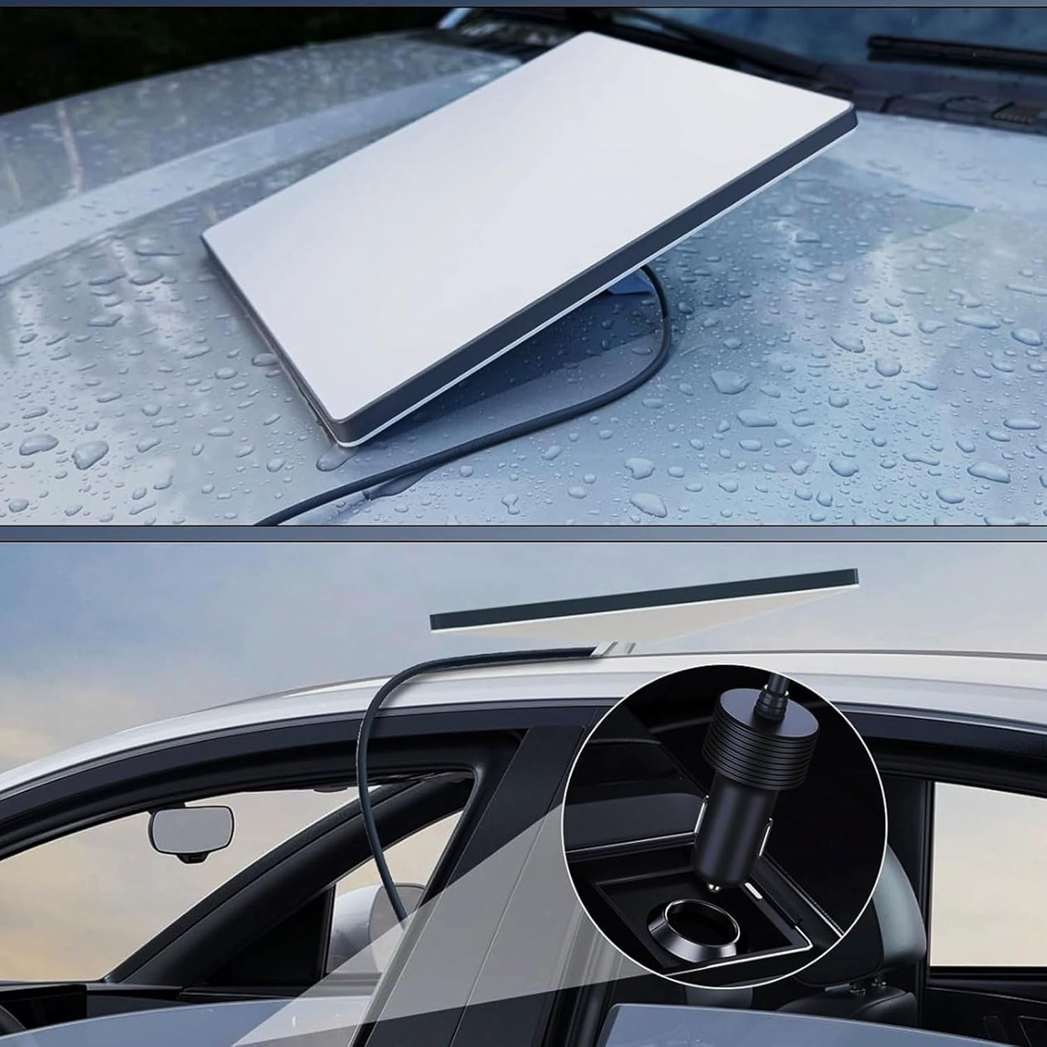 RIBHNXHI Starlink Mini Power Cable Direct to Cigarette Adapter 12V Adapter for Starlink Mini Cable 3M 12V-48V Car Power DC Male to Cigarette Lighter image number 1