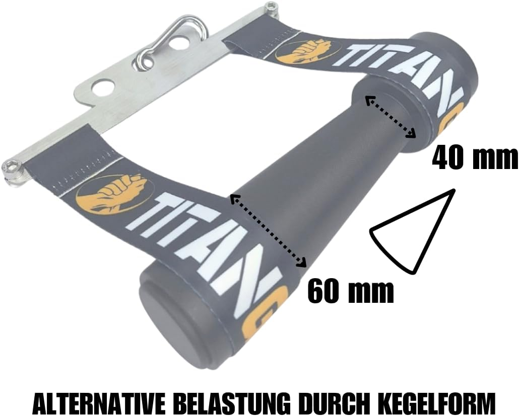 TG Wrist Wrench Conic - Conical Hand & Forearm Trainer for Grip Strength, Finger Strength & Wrists - Training Device for Cable Pull, Loading Pin & Resistance Band - Arm Wrestling, Fitness, Climbing image number 5