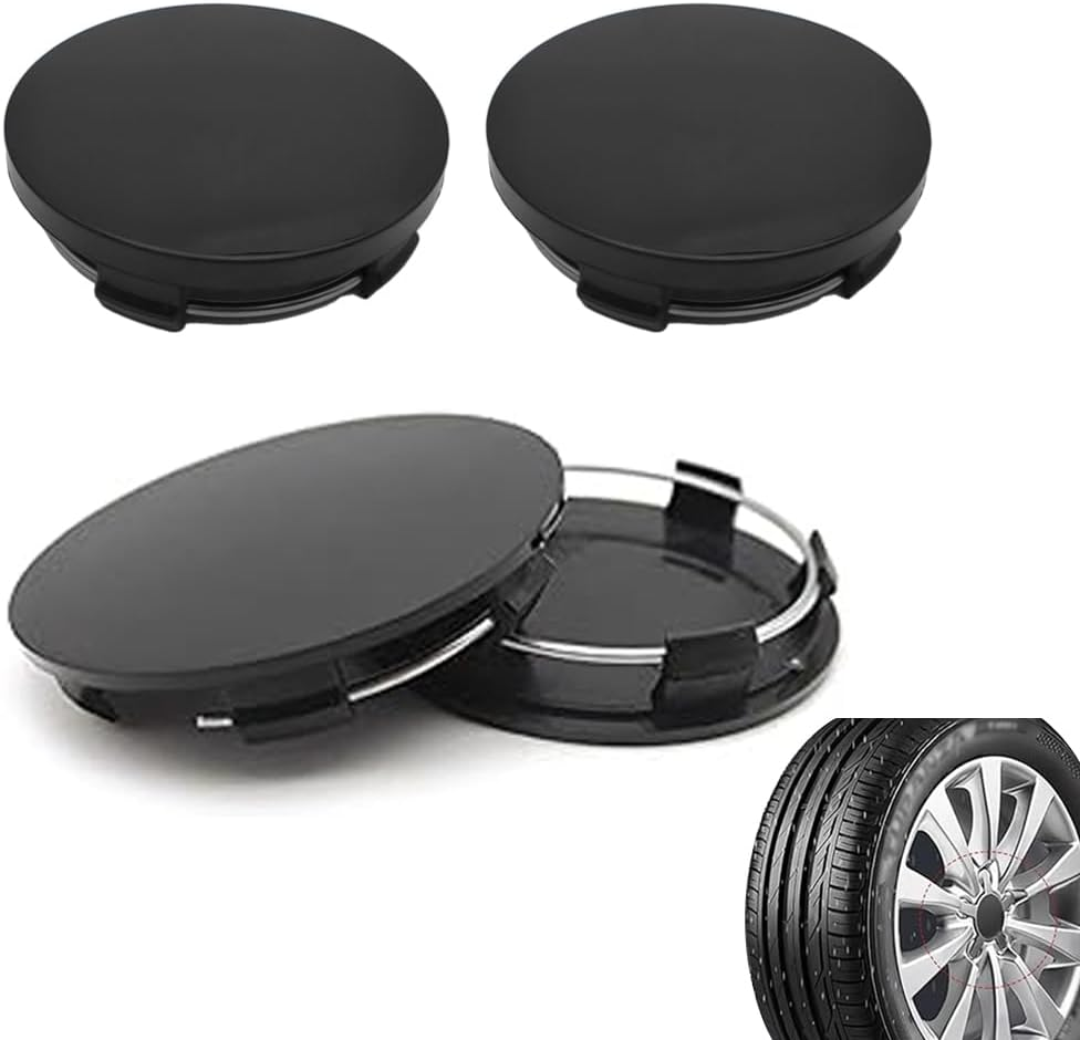 4 PCS Car Wheel Hub Center Cap, 60Mm OD 58Mm ID,ABS Rust-Proof Durable Snap-In Anti-Falling Fastening Installation Accessories, Wheel Hub Modification Decoration,Universal for Cars (Silver)