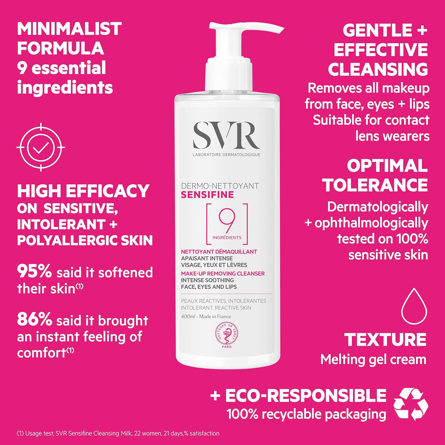 Svr Sensifine Dermo Nettoyant Gel Cleanser 400Ml image number 5