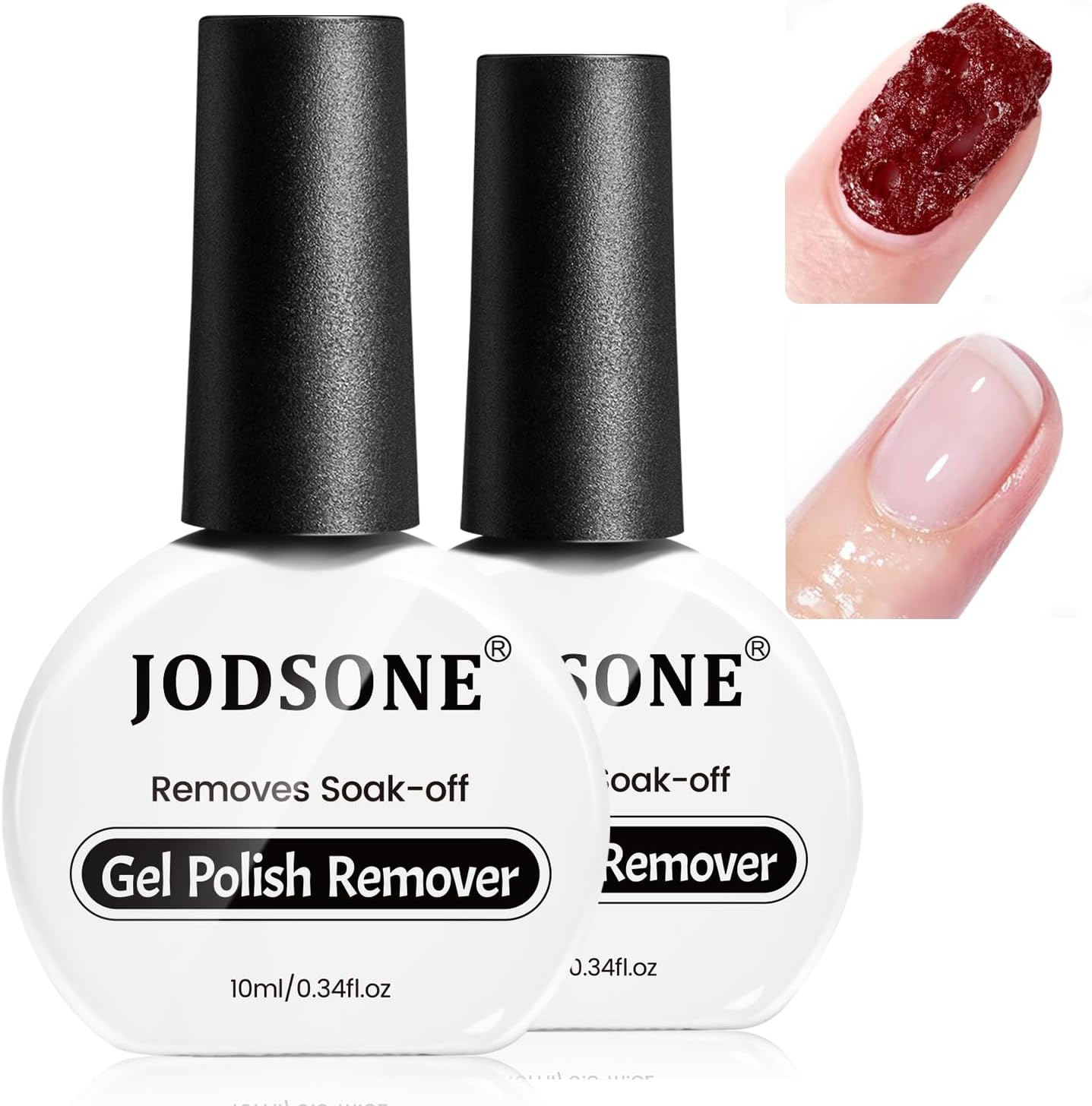 JODSONE 2 Bottles of 10ML Gel Polish Remover No Need Soaking or Wrapping Gel Remover for Nails 3-5 Minutes image number 4