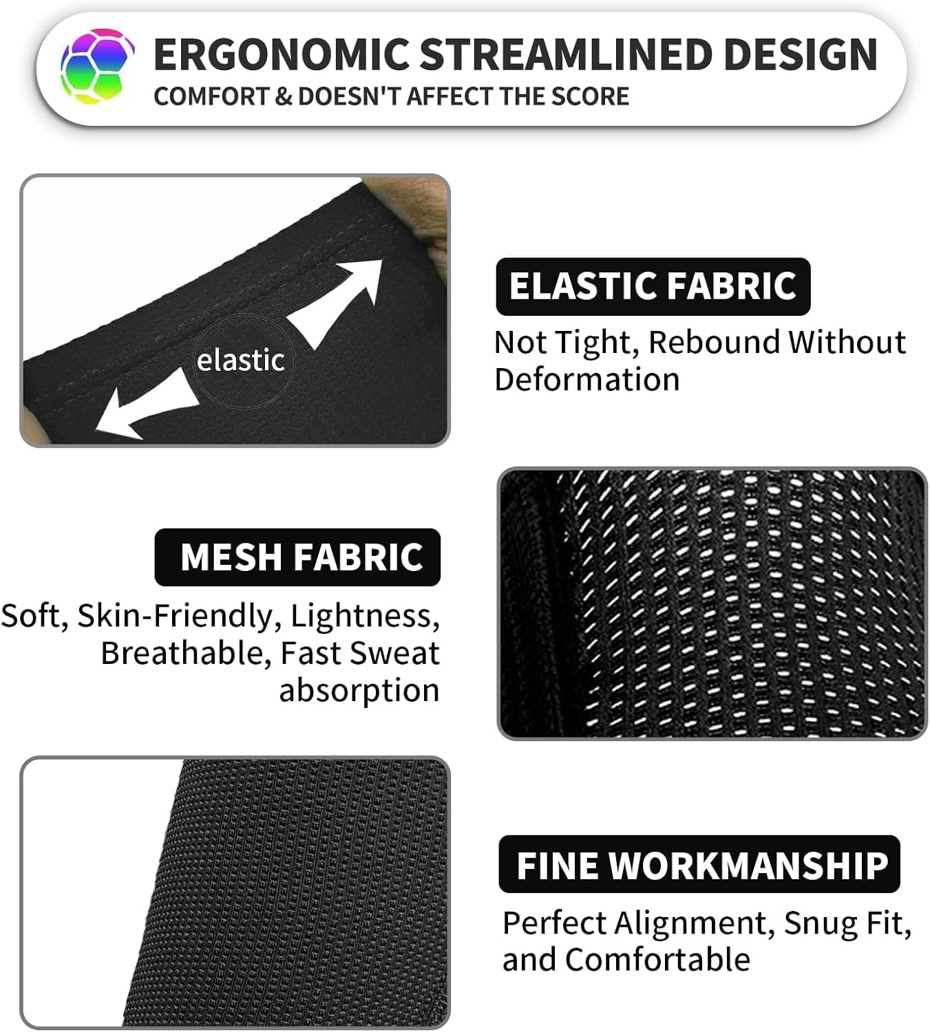 2 Pairs Kids Youth Soccer Shin Guard Sleeves with Optimized Insert Pocket, Shin Pad Compression Sleeves for 3-15 Years Old Boys Girls Child Teens for Soccer Sport