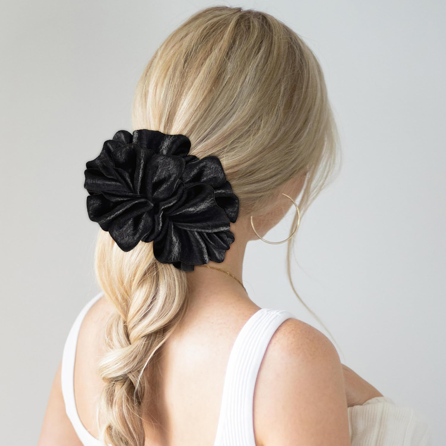 2 Pieces Elastic Hair Ring, Elee and Simple Hair Accessories, Retro Hair Accessories for Women, Hairstyle Fixing Supplies, Accessories for Hairstyle Decoration. image number 1