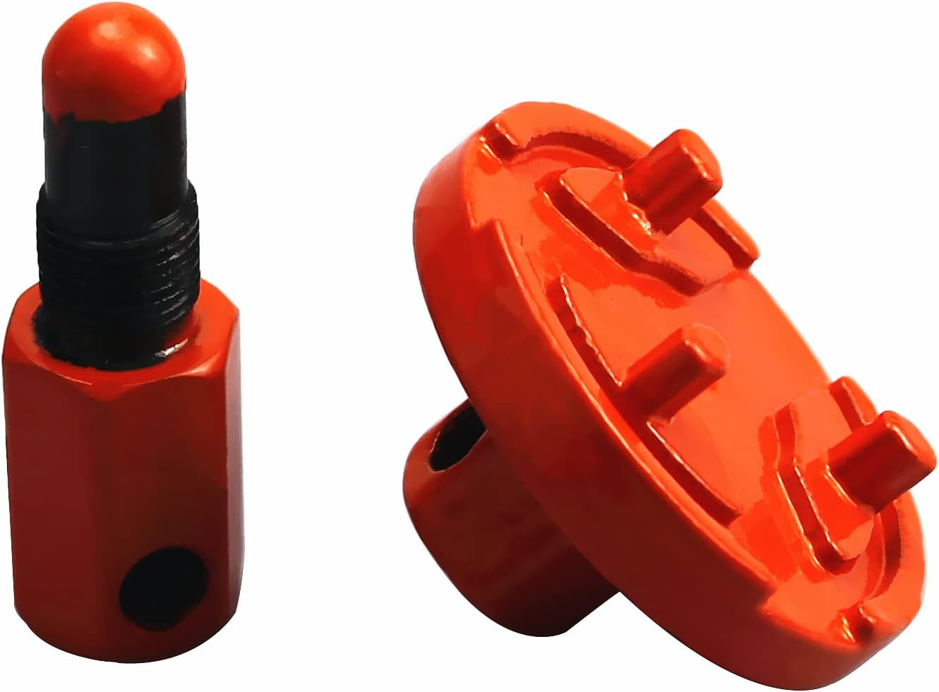 14Mm Chainsaw Clutch Removal Tools, Universal Flywheel Removal Tool Piston Stop Clutch Expander Tools for Husqvarna Stihl Echo 2 Cycle Chain Saw (Orange)