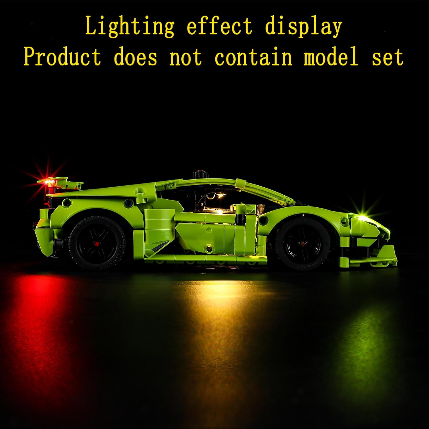 GEAMENT LED Light Kit Compatible with  Lamborghini Hurac&aacute;n (Huracan) Tecnica - Lighting Set for Technic 42161 (Building Set Not Included)