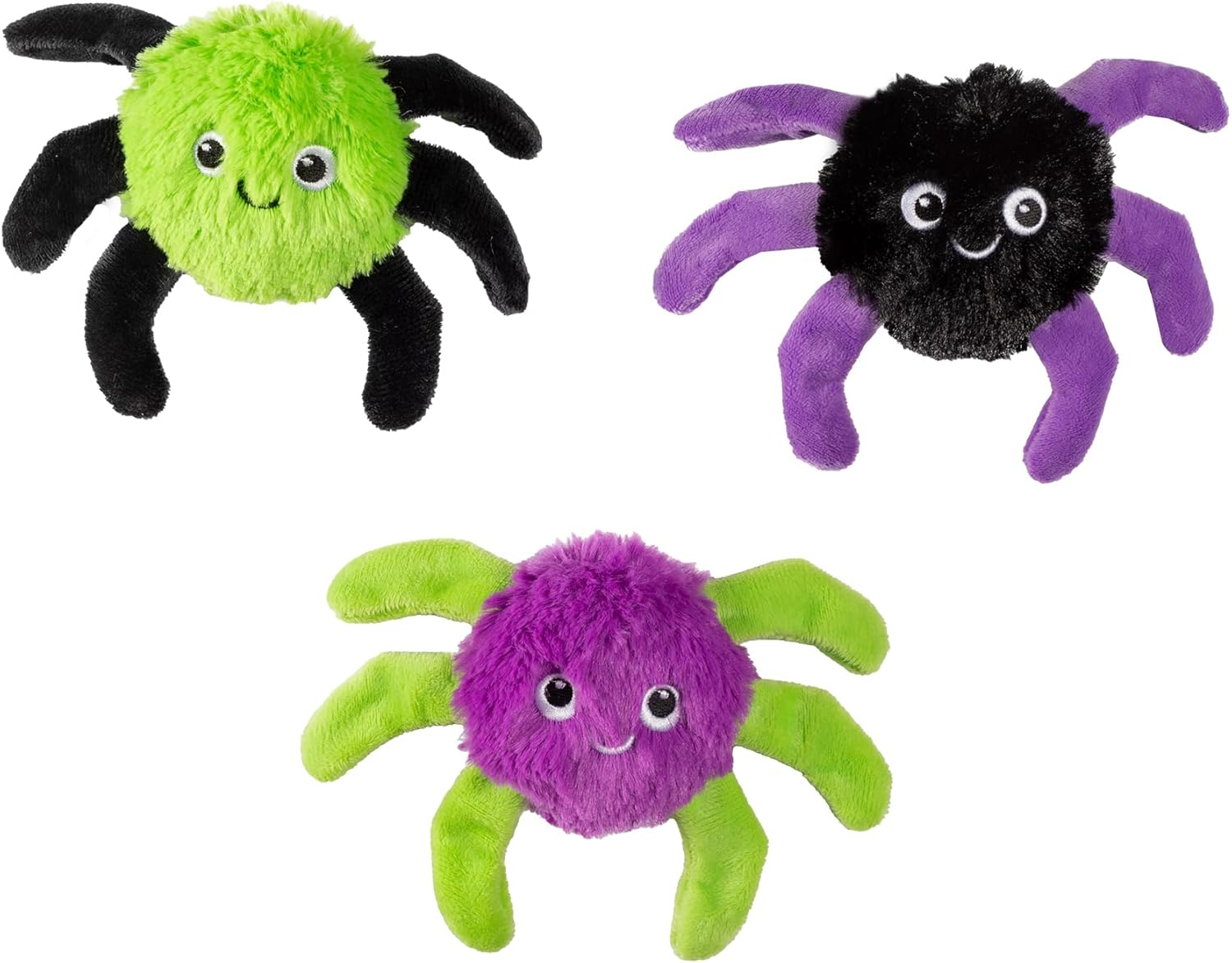 Fringe Studio Pet Toy, Webbed in Mischief Plush Dog Toy 3 PCS Set, Petshop Collection (662190) image number 2