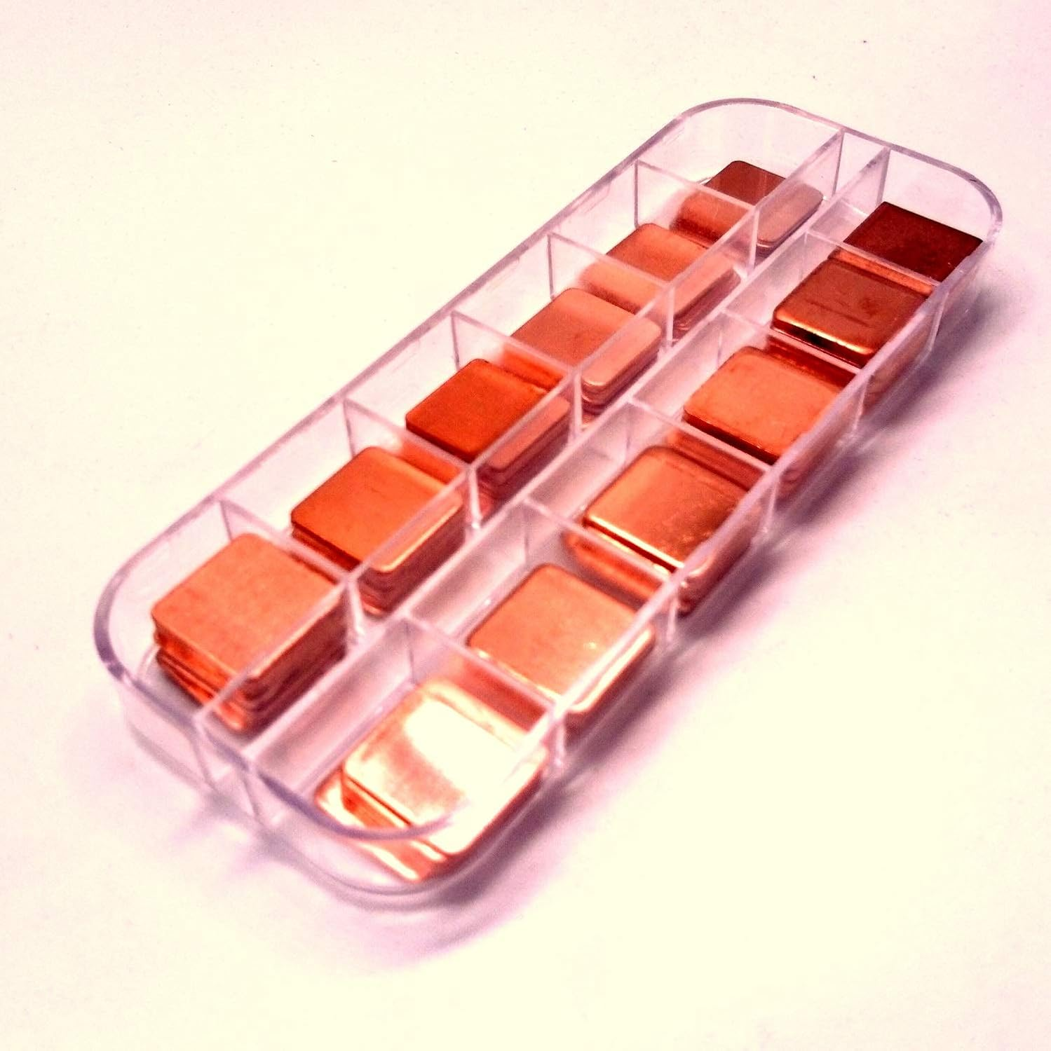 Easycargo 100Pcs 12 Sizes 15Mm Copper Shim Thermal Pad Kit 0.1Mm 0.3Mm 0.4Mm 0.5Mm 0.6Mm 0.8Mm 1Mm 1.2Mm 1.5Mm 1.8Mm 2Mm 3Mm, Cooler Heatsink for Cooling CPU GPU VGA RAM Nvme M.2 image number 5