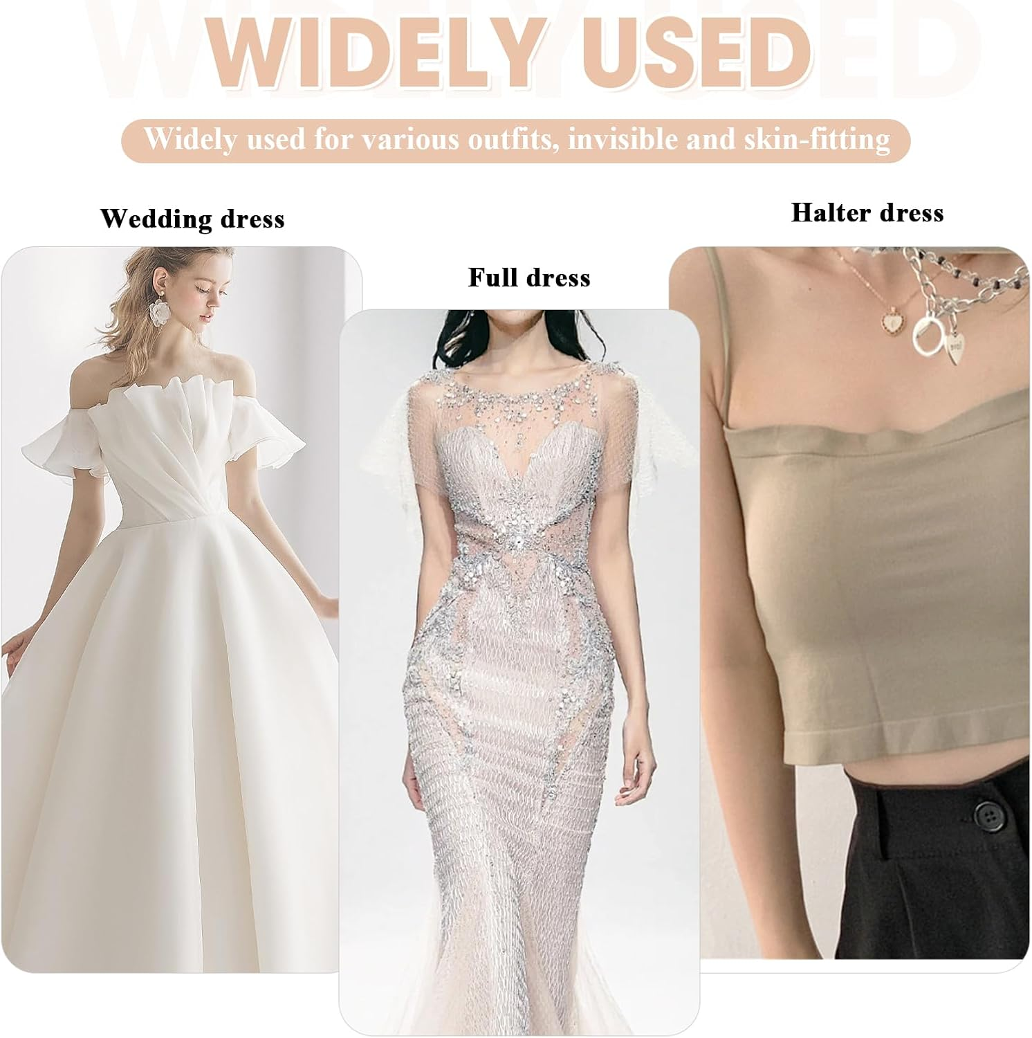 60 Pcs Disposable Nipple Covers, Breathable Self-Adhesive Pasties for Women & Men, Invisible Petal & round Shapes for Sports, Gym, Swimming (Nude) image number 3