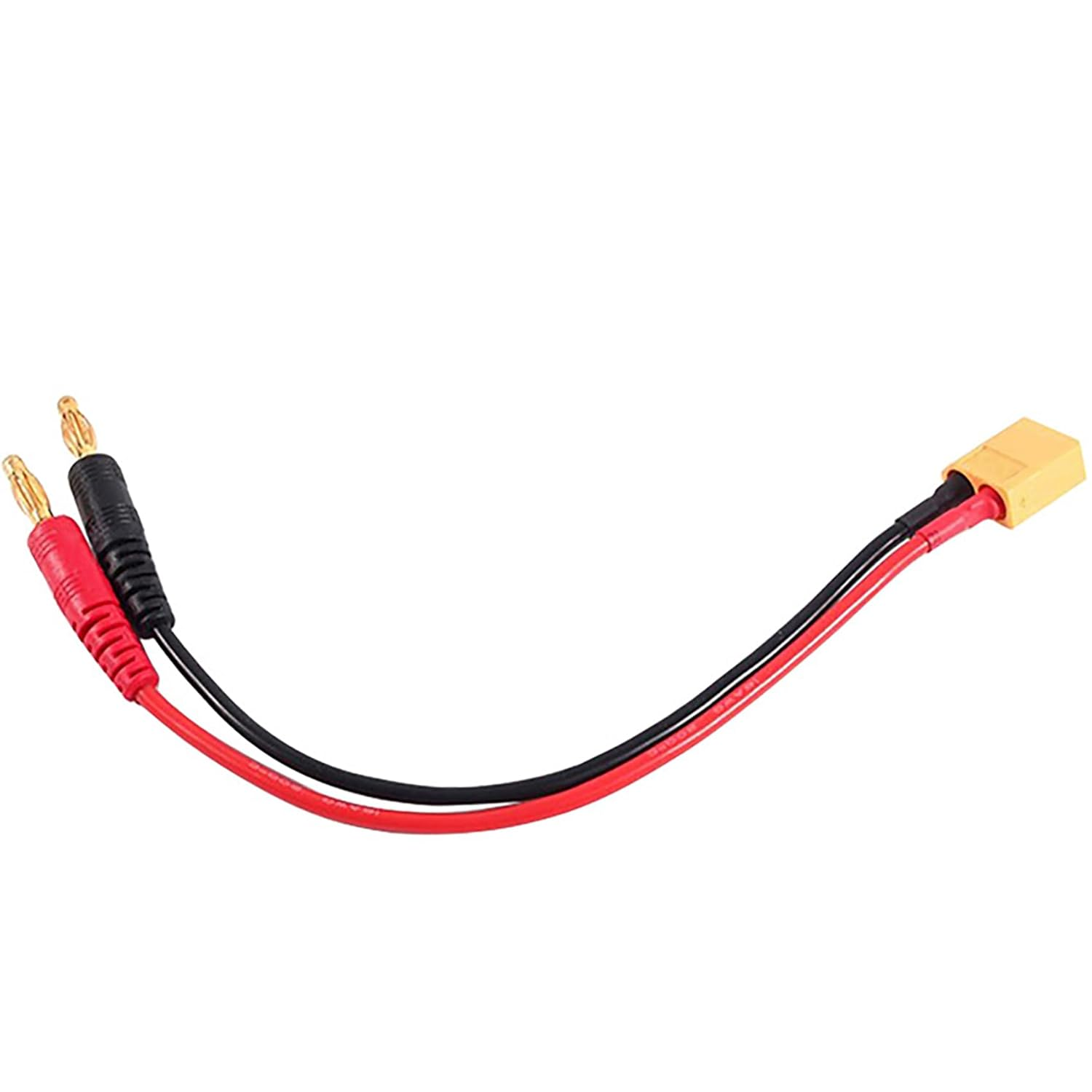 Tunghey 2Pack XT90 Male Adapter to 4.0Mm Bullet Banana Plug Connector with 12AWG 30CM Silicone Cable Wire for RC Car Boat Drone Lipo Battery Charger RC FPV Car image number 3